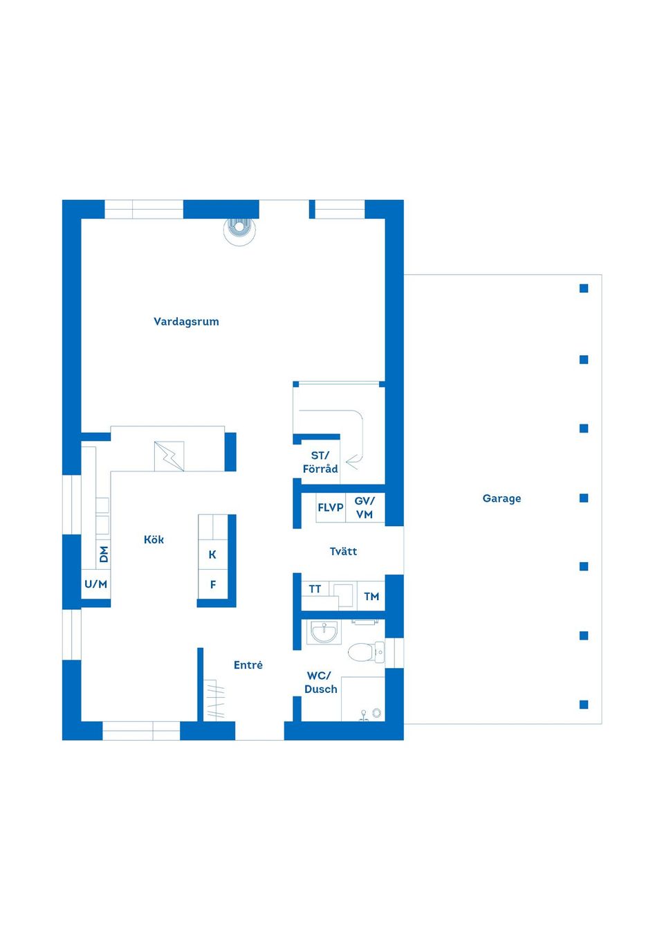 Radhus, Blåeldsbågen 40, Sturefors, Linköping