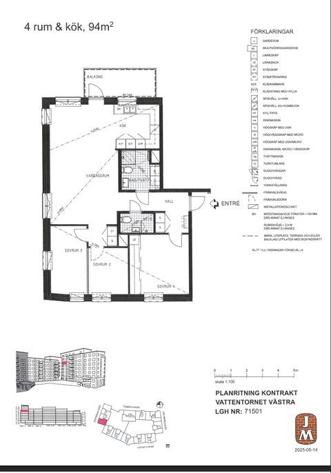 Bostadsrätt, Enspännarvägen 1F, Centrala Nacka, Nacka