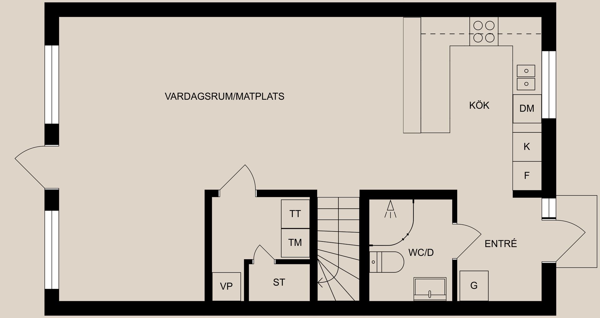 Radhus, Golfslingan 5, Klinga, Norrköping