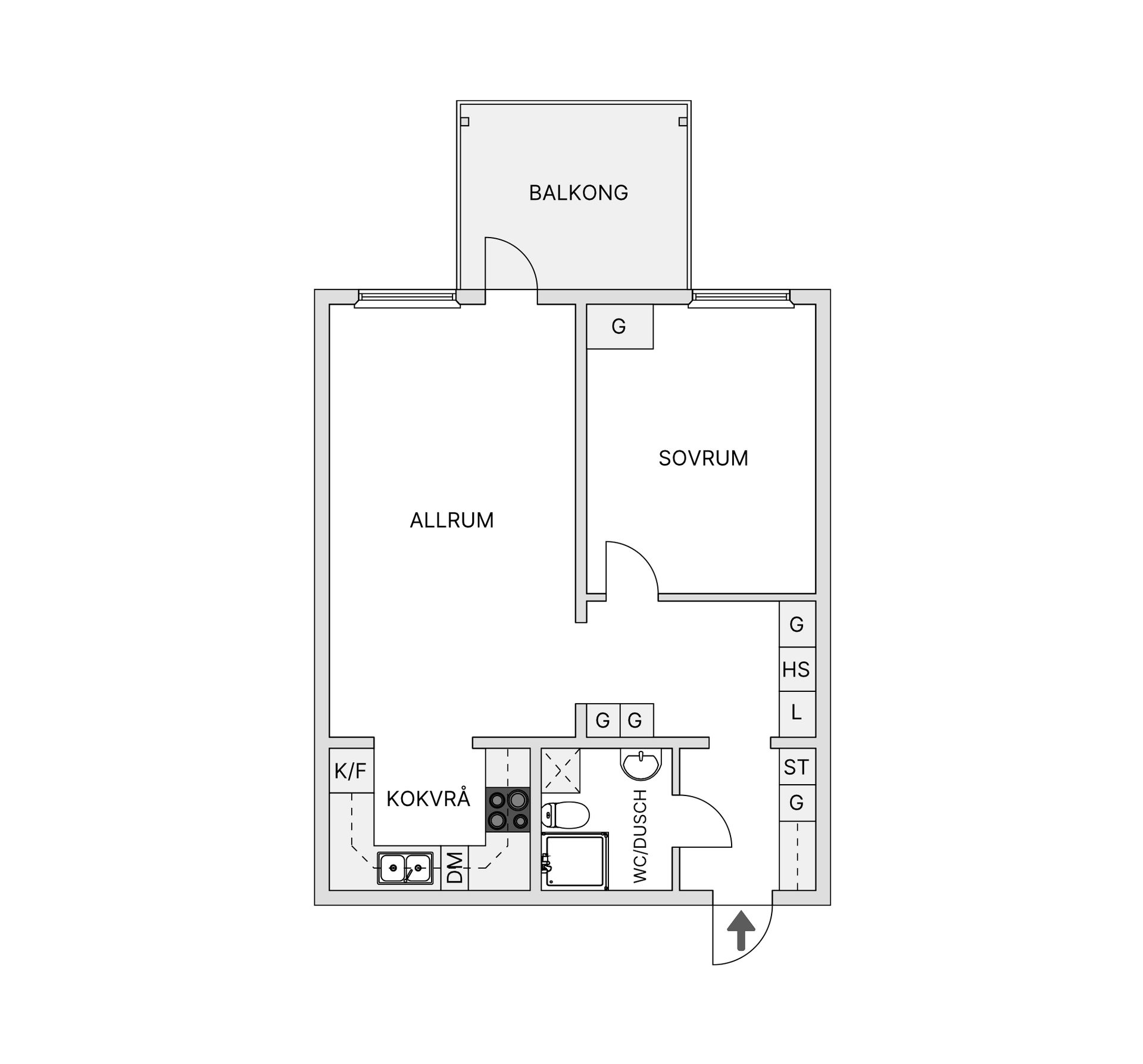 Bostadsrätt, Högalidsgatan 8, Högåkra, Värnamo