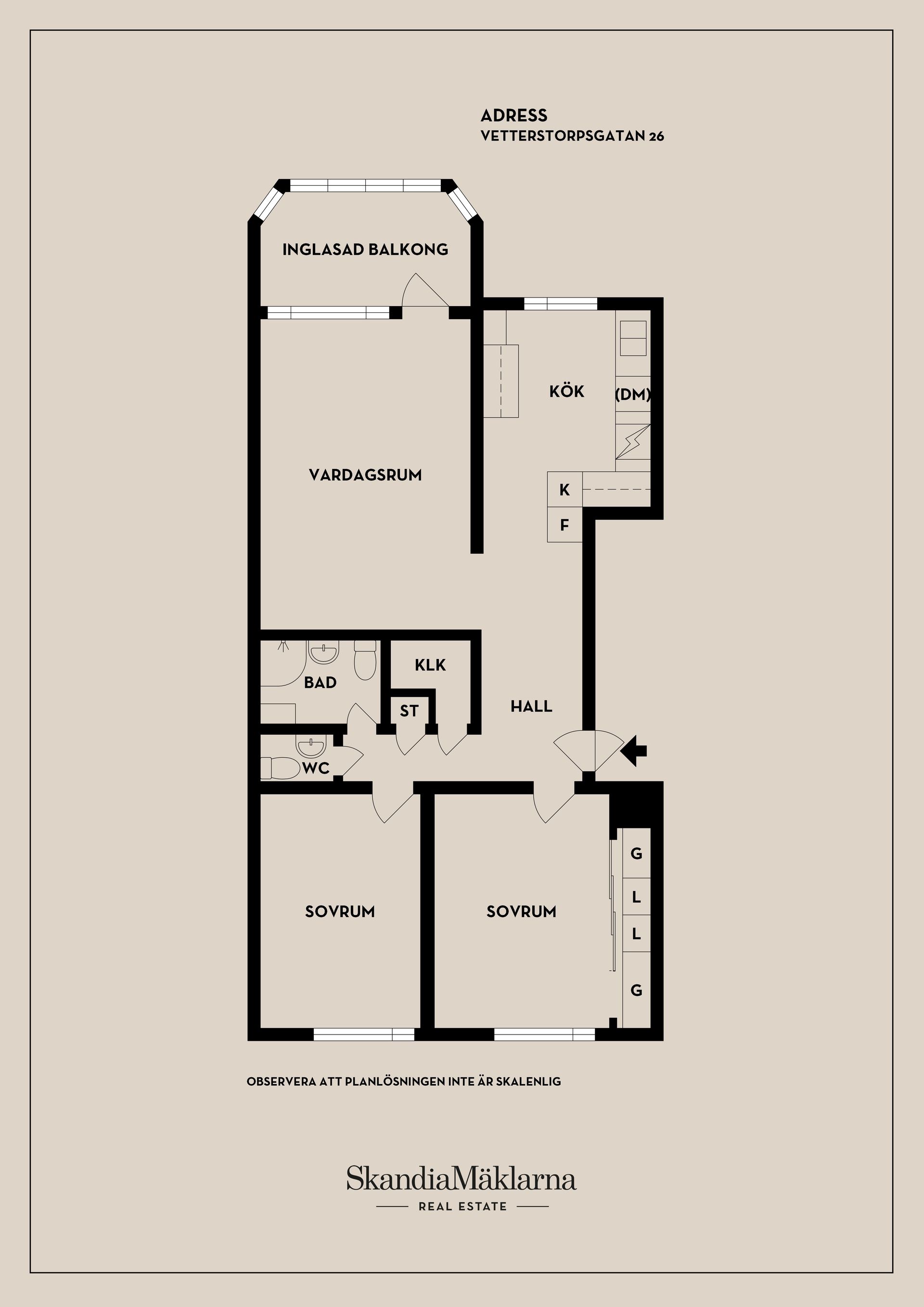 Bostadsrätt, Vetterstorpsgatan 26, Vetterstorp, Västerås