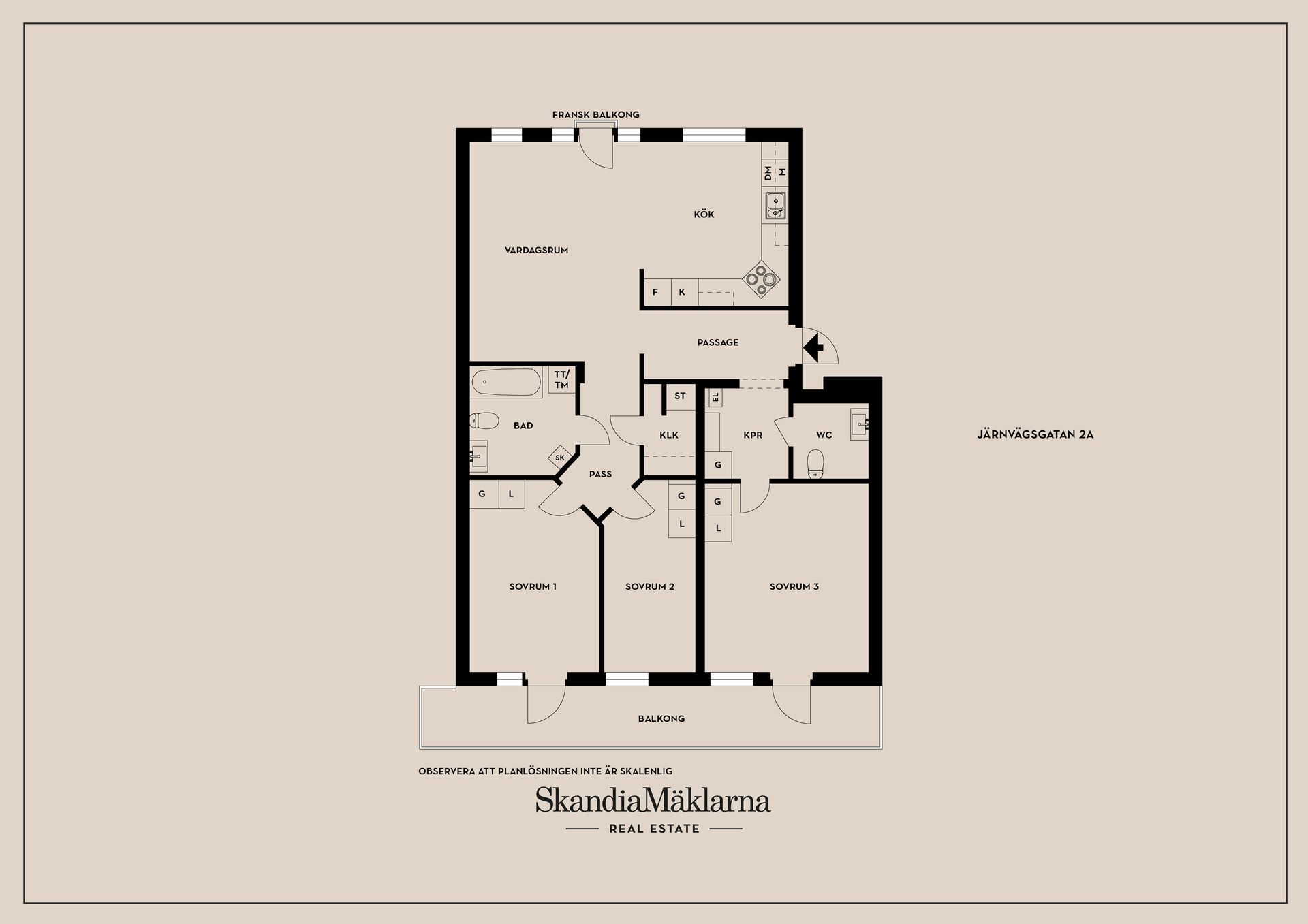 Bostadsrätt, Järnvägsgatan 2A, Vasastaden/centralt, Linköping