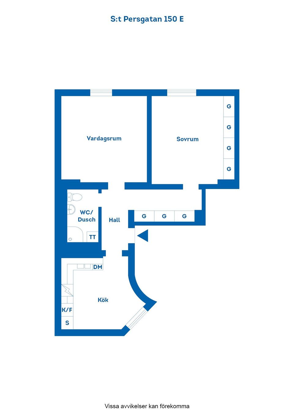 Bostadsrätt, S:t Persgatan 150E, Centralt, Norrköping