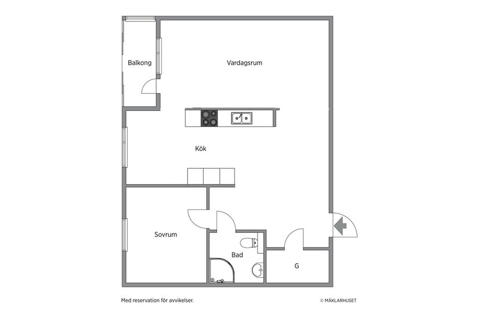 Bostadsrätt, Kristian II:s Väg 16b, Centralt, Ängelholm