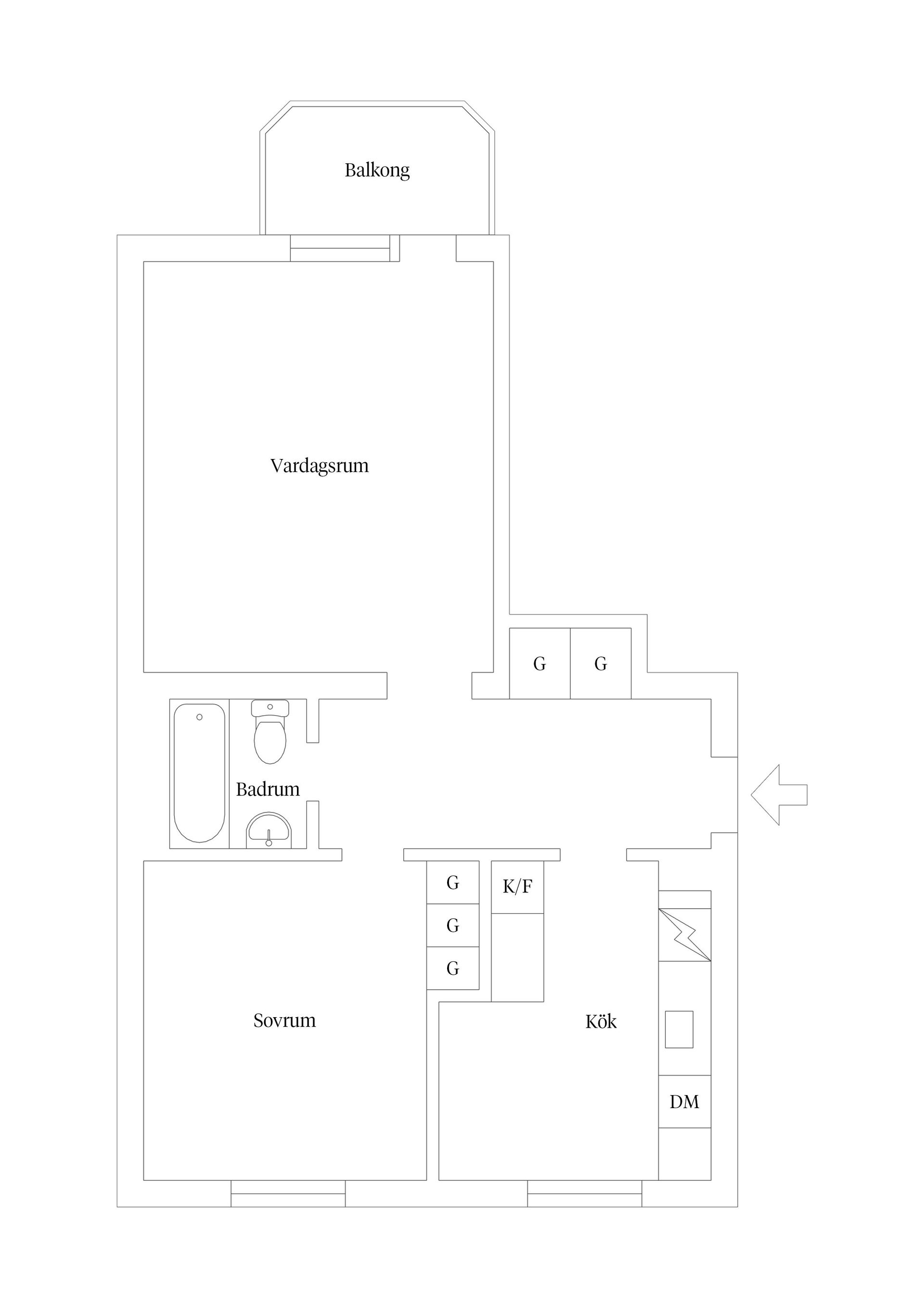 Bostadsrätt, Karlsrogatan 84A, Sommarro, Uppsala