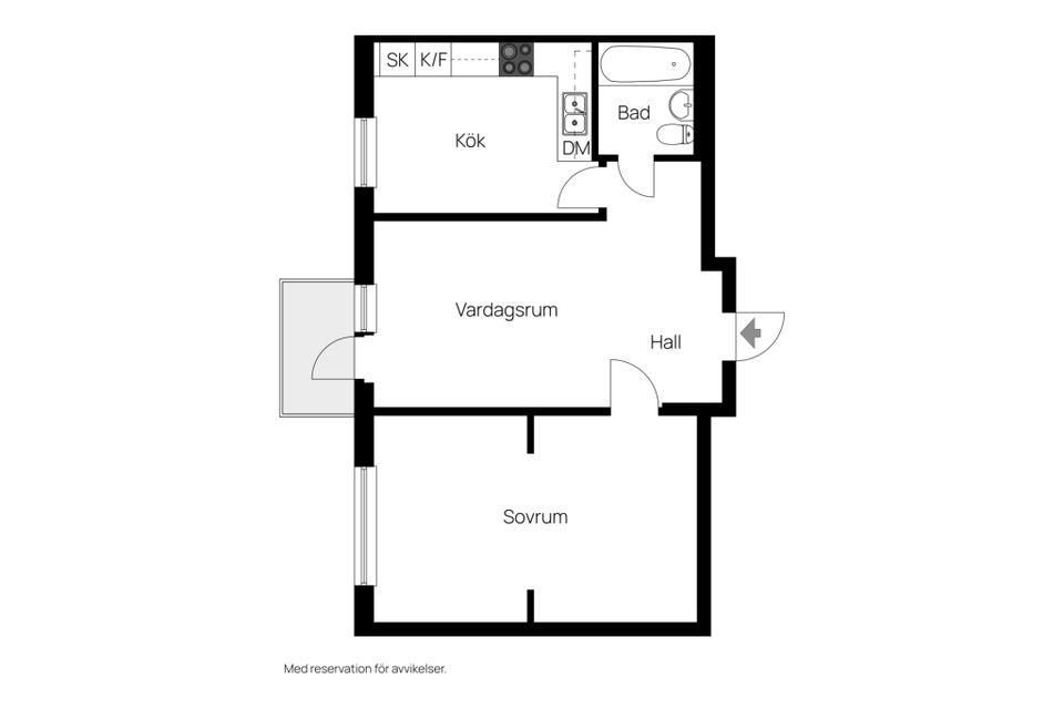 Bostadsrätt, Fridhemsgatan 108a, Skönsmon, Sundsvall