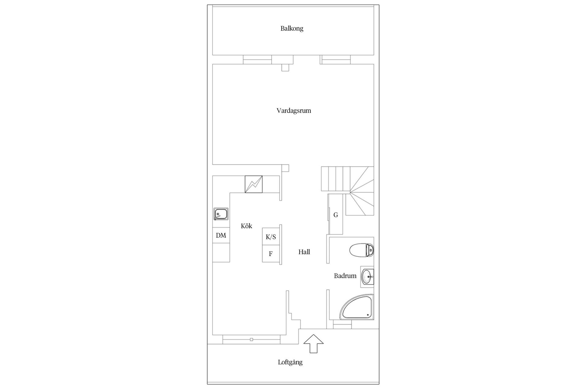 Bostadsrätt, Södra Järnvägsgatan 21A, Söder, Växjö