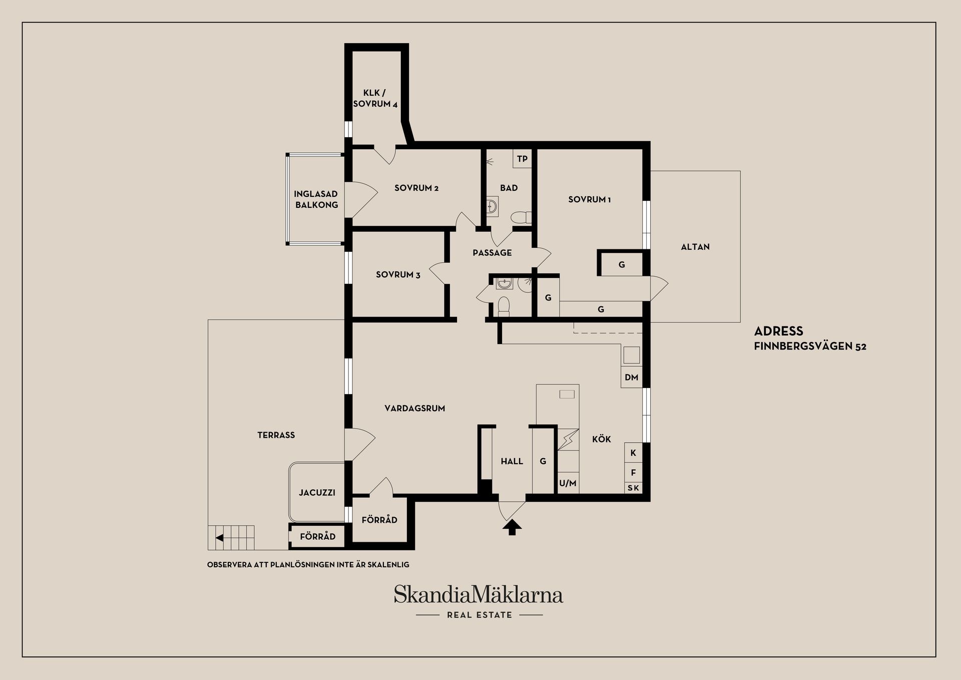 Bostadsrätt, Finnbergsvägen 52, Finnberget, Nacka, Nacka