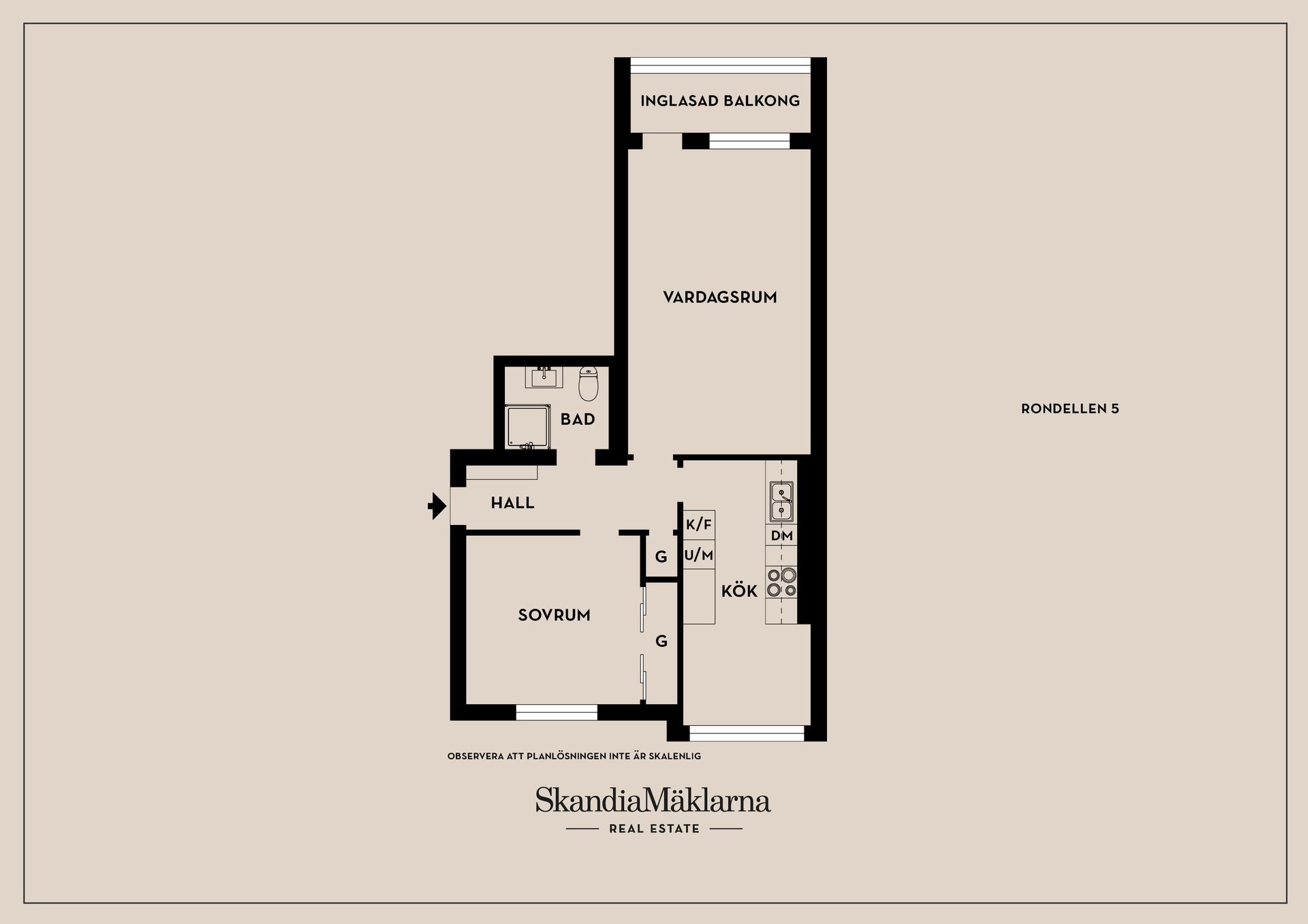 Bostadsrätt, Rondellen 5, Kallhäll, Järfälla