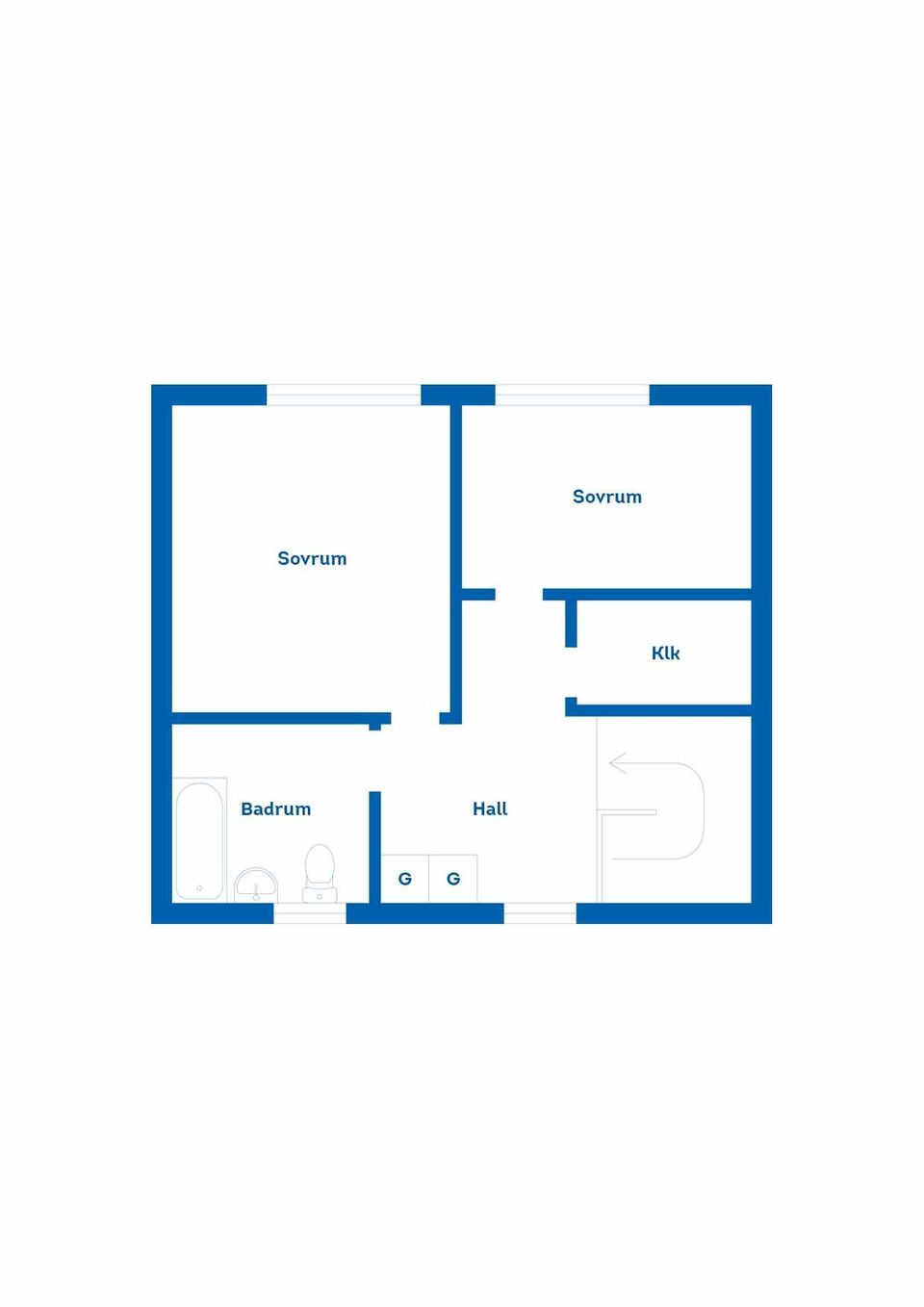 Radhus, Hövdingavägen 21B, Södra Bomhus, Gävle