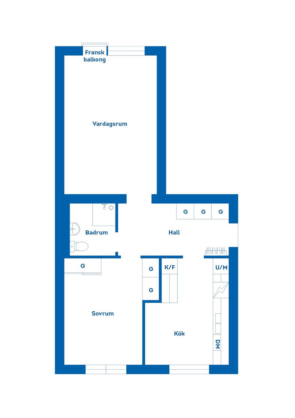 Bostadsrätt, Byggmästargatan 6B, Gävle Centrum, Gävle