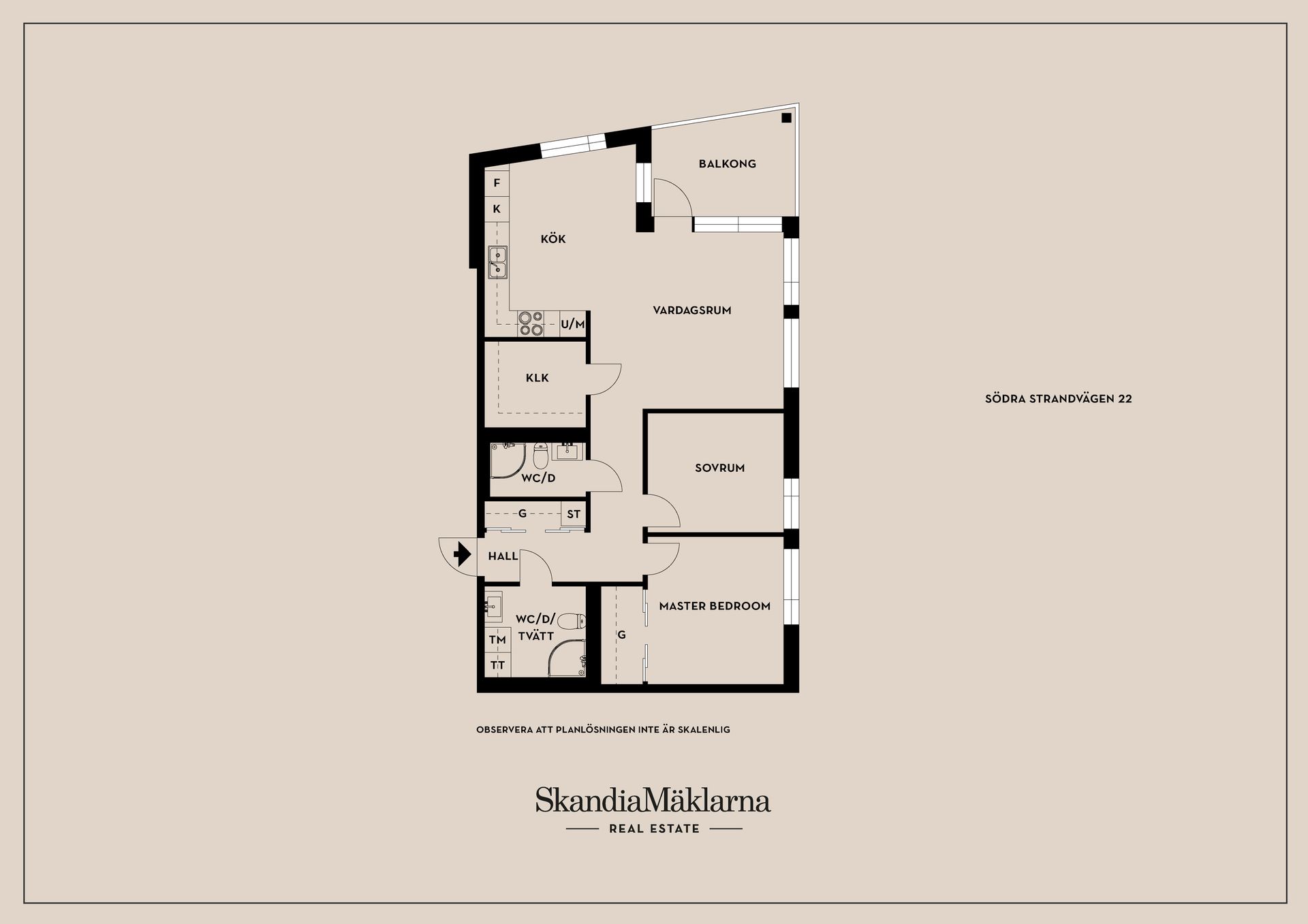 Bostadsrätt, Södra Strandvägen 22, Centralt, Mjölby