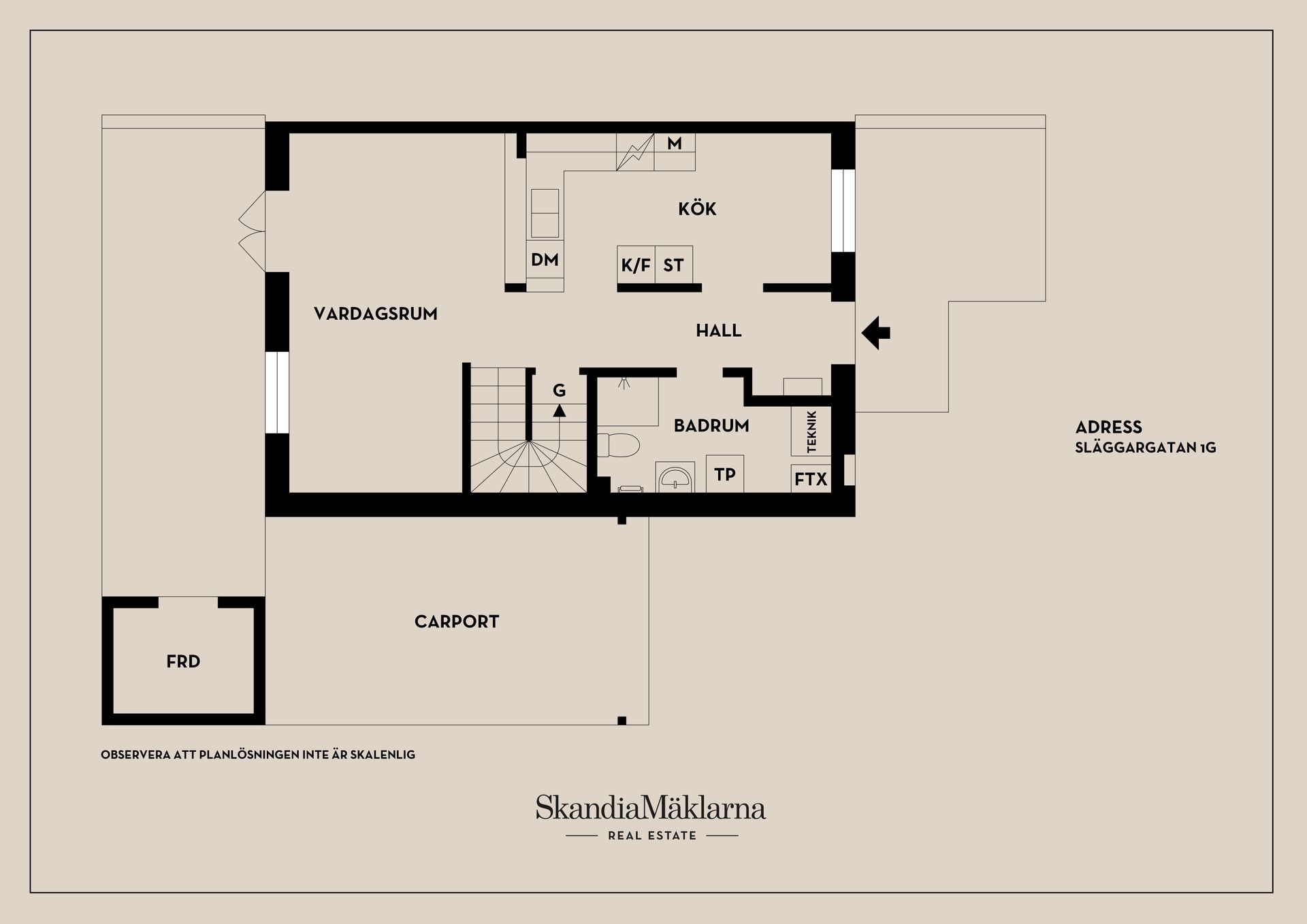 Bostadsrätt, Släggargatan 1G, Malmaberg, Västerås