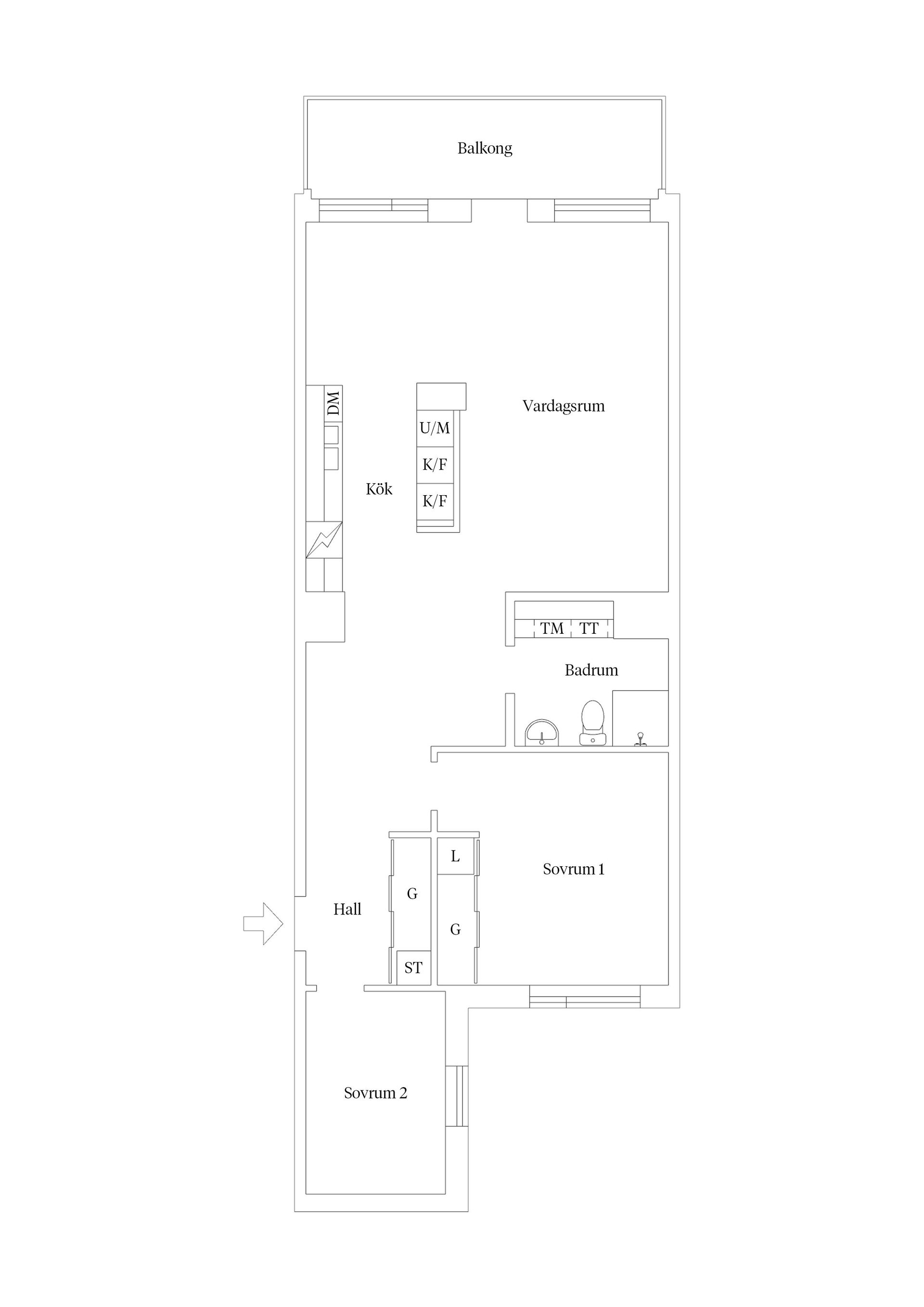 Bostadsrätt, Honnörsgatan 8, Södra Ekkällan, Linköping