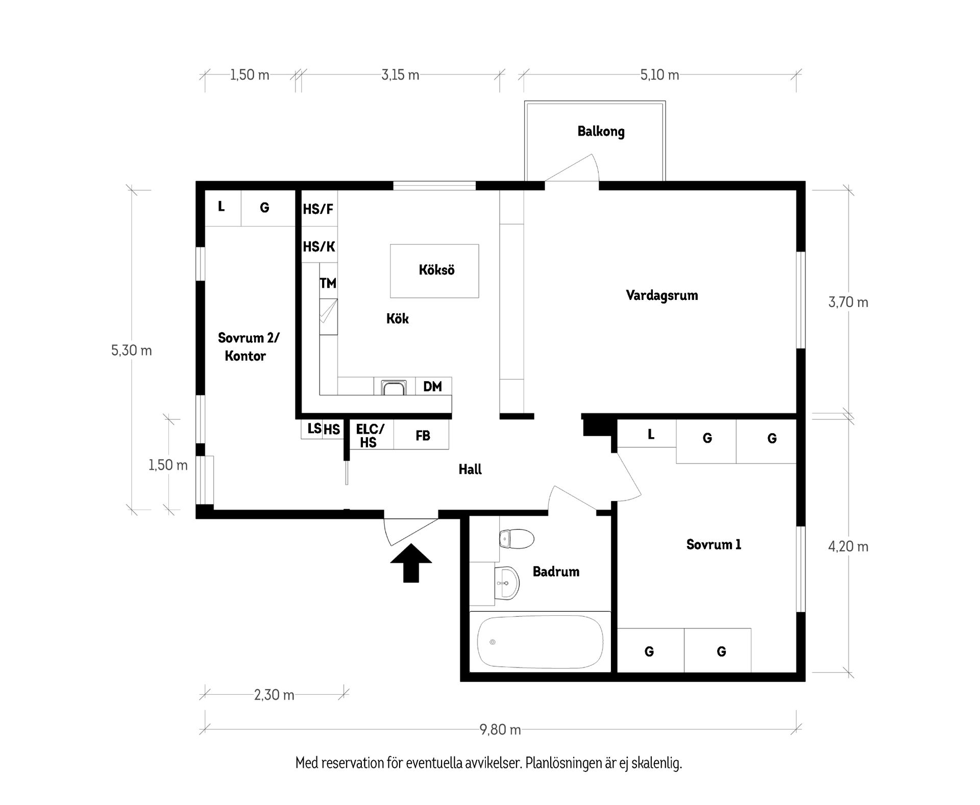 Bostadsrätt, Kabelgatan 39F, Majorna, Göteborg