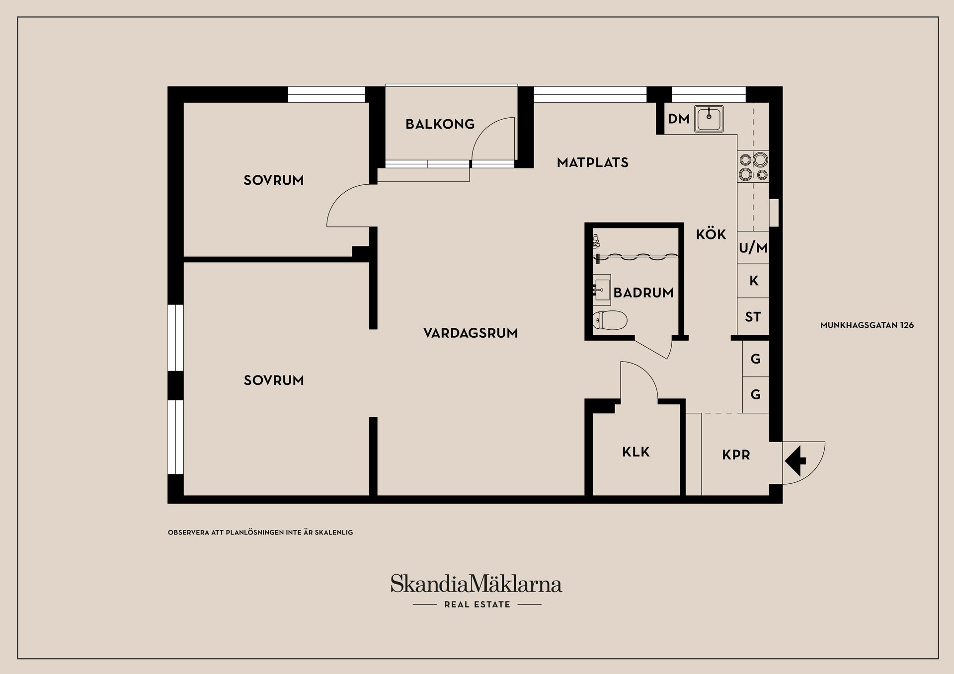 Bostadsrätt, Munkhagsgatan 126, Johannelund, Linköping