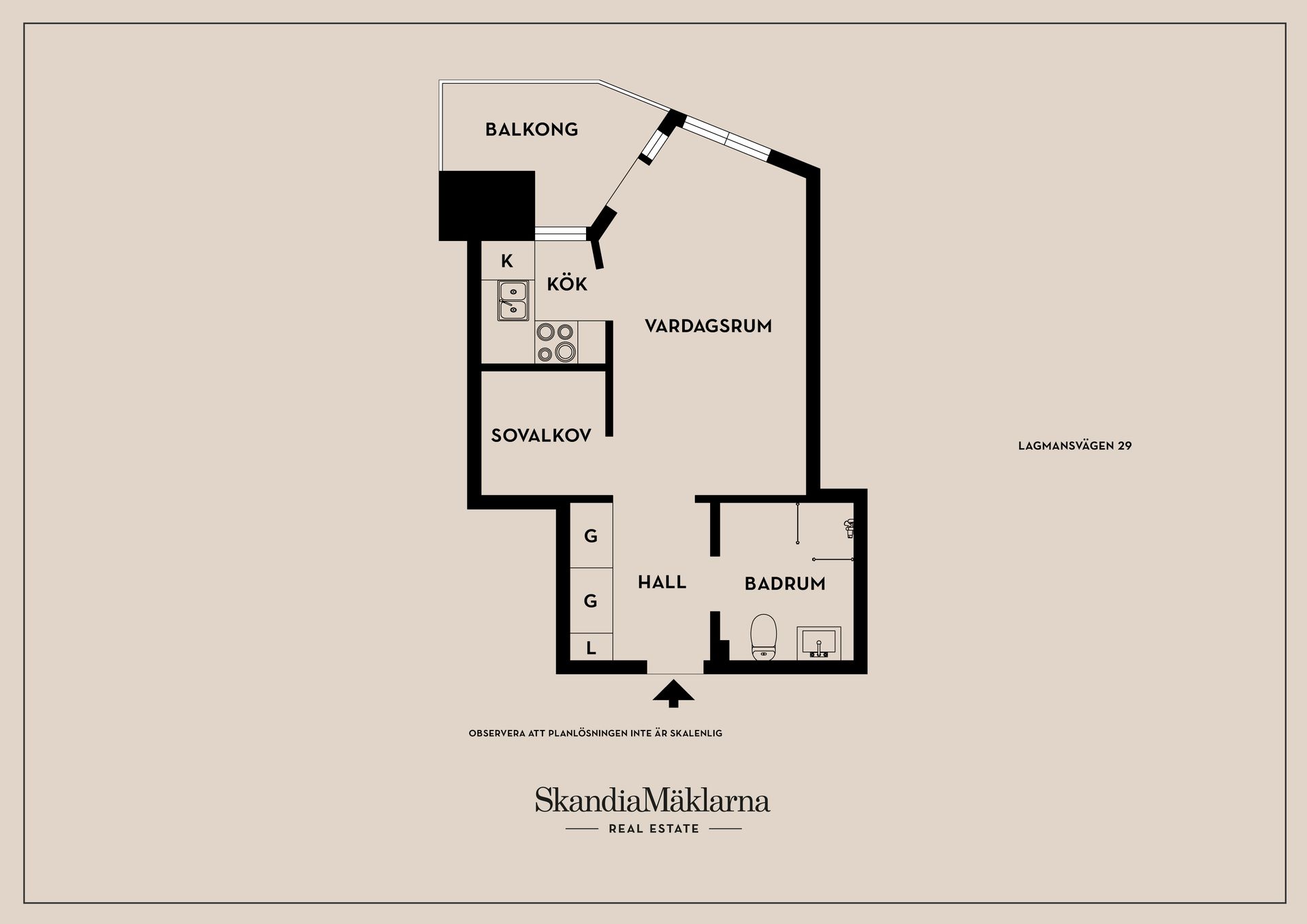 Bostadsrätt, Lagmansvägen 29, Centrala Huddinge, Huddinge