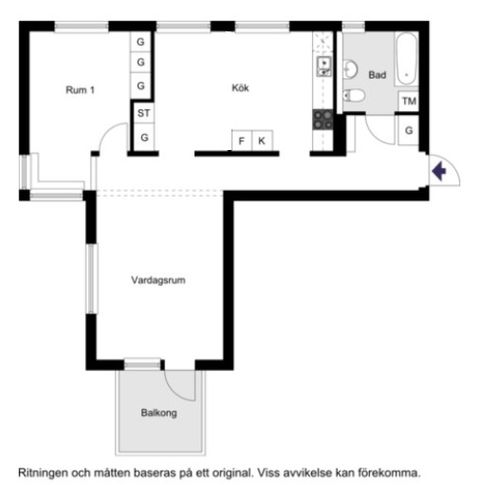 Bostadsrätt, Fritzbergsvägen 11, Bällstalund, Vallentuna
