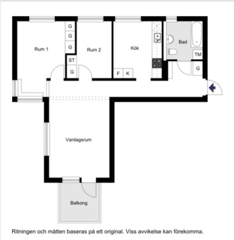 Bostadsrätt, Fritzbergsvägen 11, Bällstalund, Vallentuna