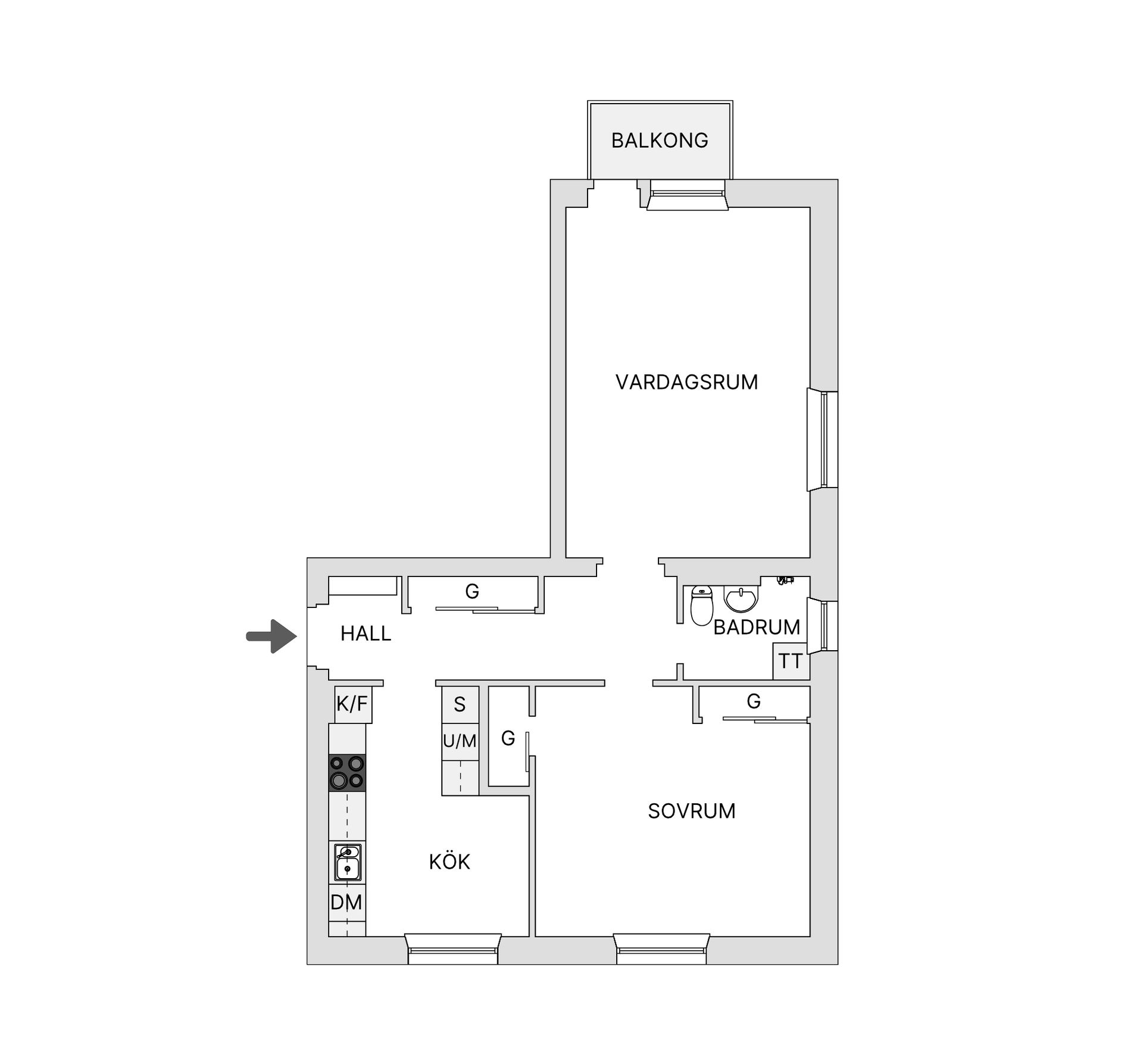 Bostadsrätt, Samuel Permans Gata 35C, Karlslund, Östersund