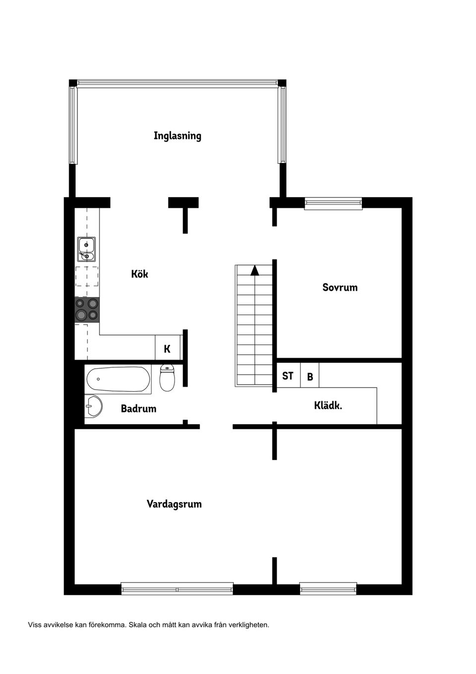 Radhus, Backgatan 14, Våxnäs, Karlstad