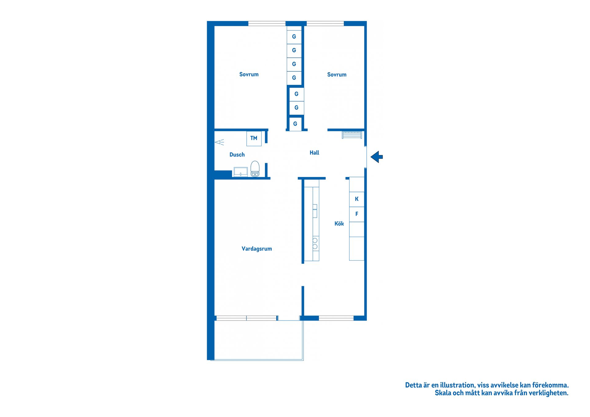 Bostadsrätt, Fortunagatan 3C, Katrineholm Öster, Katrineholm
