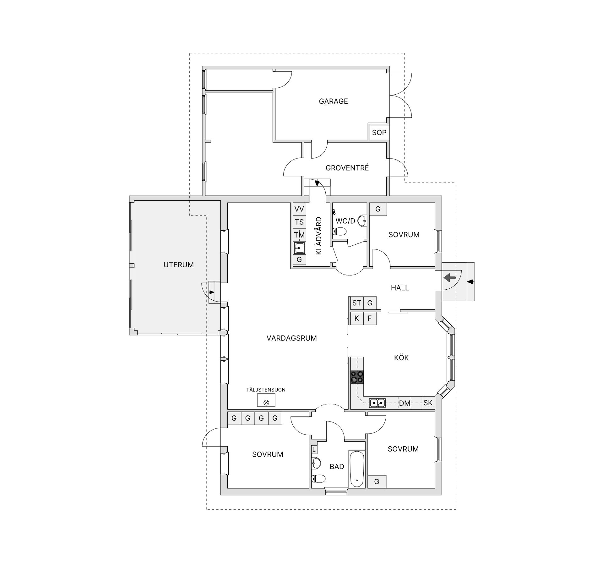 Villa, Hugos väg 6, Hammarslund, Kristianstad