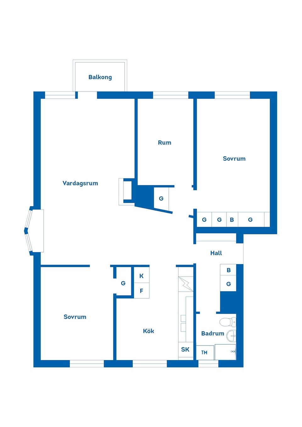Bostadsrätt, Garnisonsvägen 12, Garnisonen, Linköping