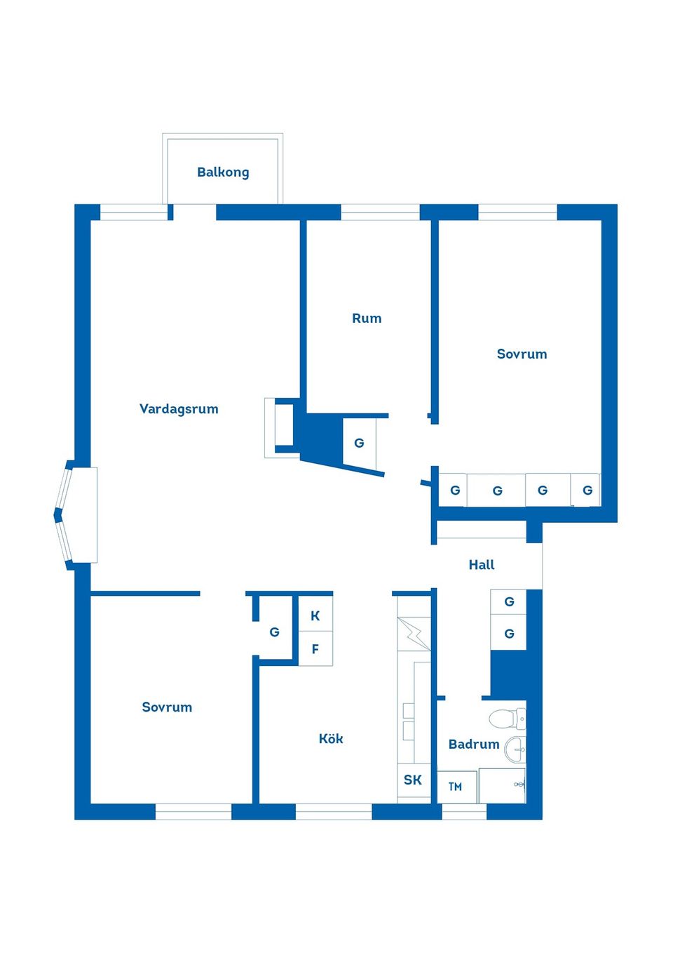 Bostadsrätt, Garnisonsvägen 12, Garnisonen, Linköping