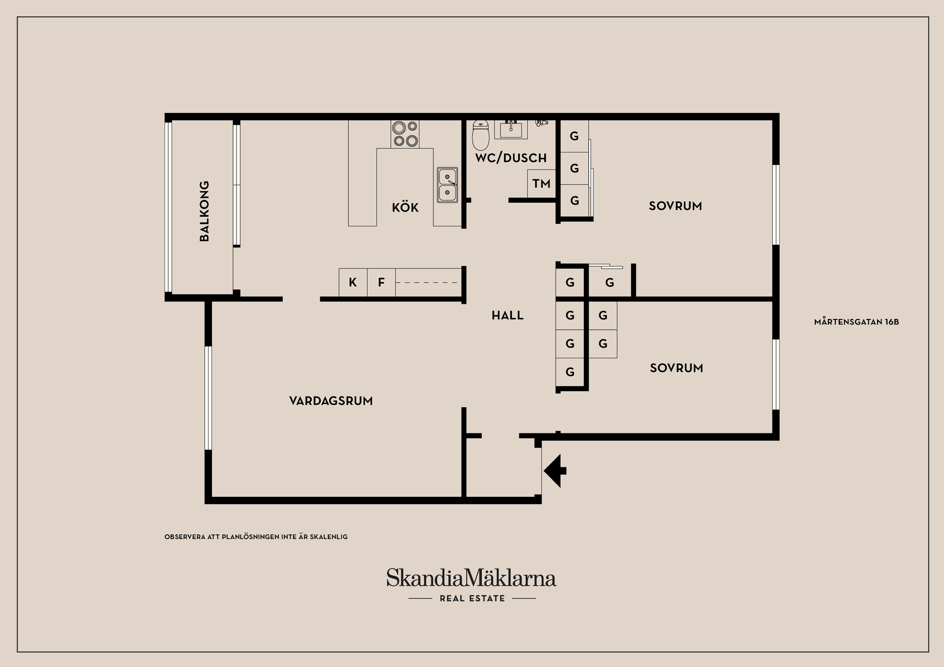 Bostadsrätt, Mårtensgatan 16B, Mjölby