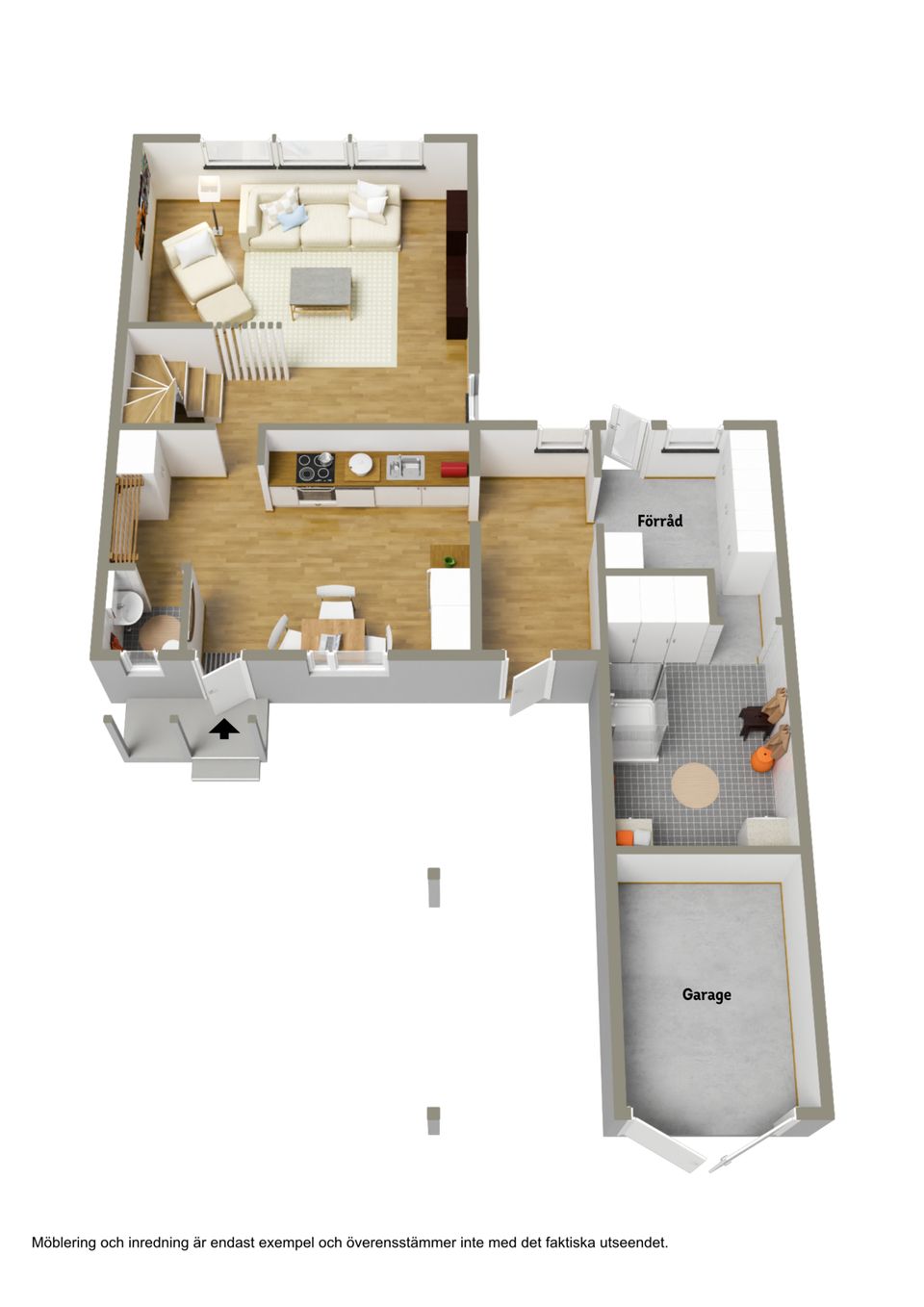 Radhus, Orrgränd 9, Hertsön, Luleå