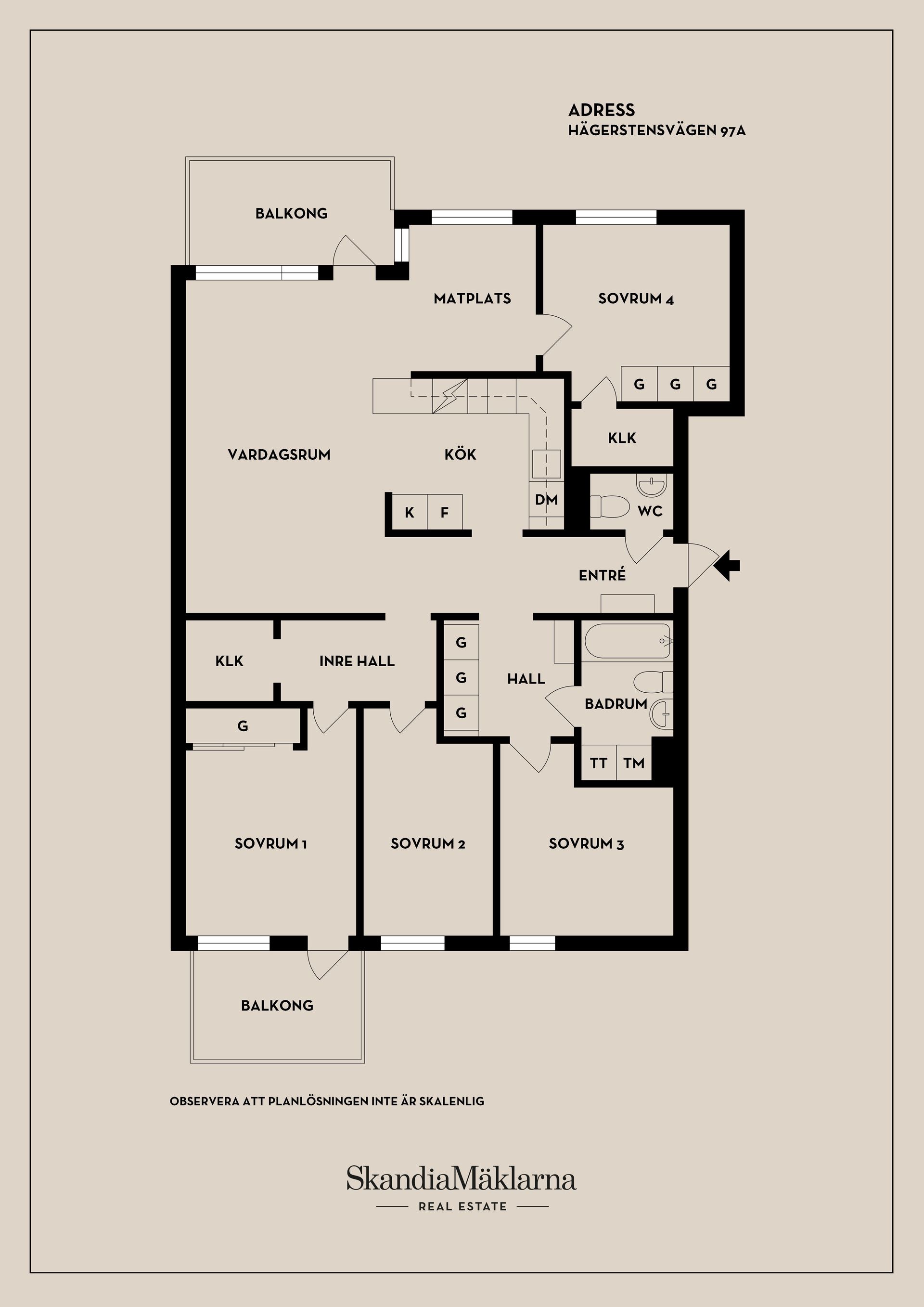 Bostadsrätt, Hägerstensvägen 97A, Aspudden, Stockholm