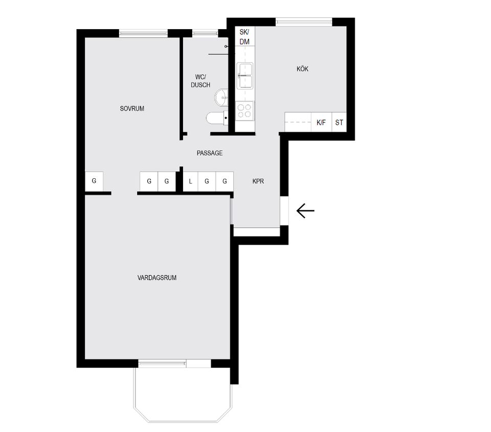 Bostadsrätt, Kolbäcksgränd 5, Bagarmossen, Stockholm