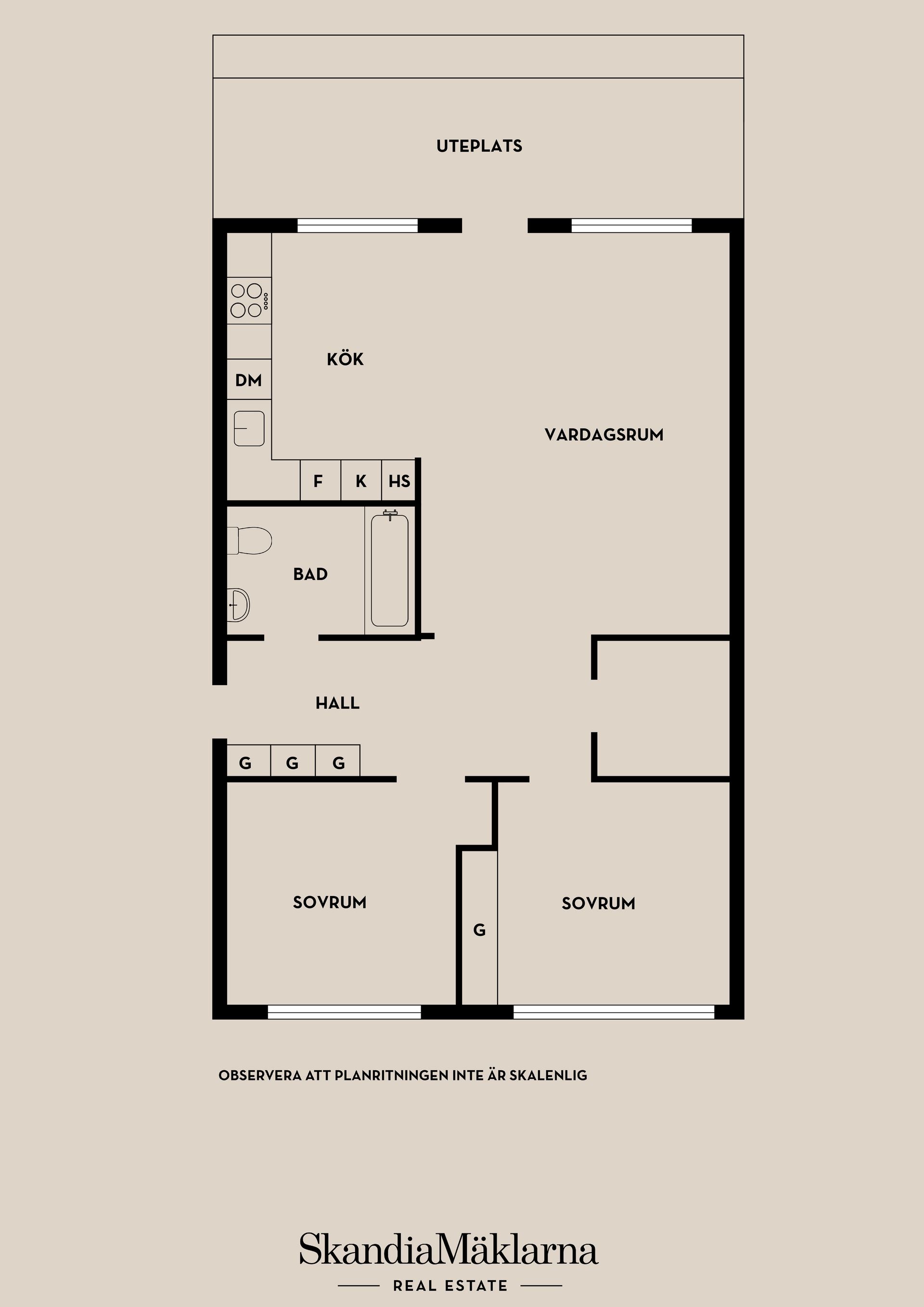 Bostadsrätt, Västra vägen 1C, Rudviken/Solna C, Solna