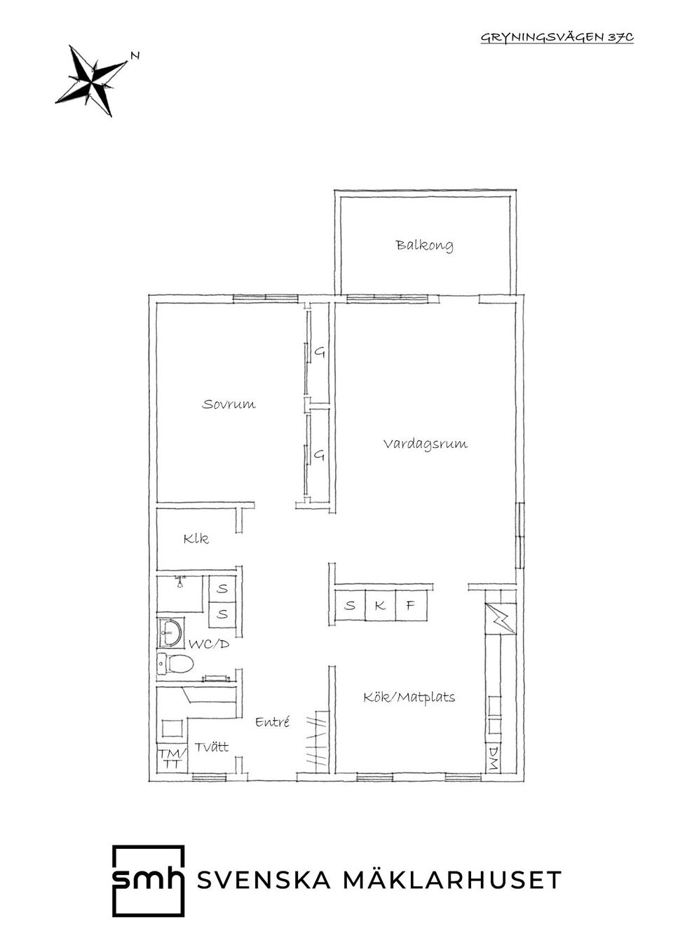 Bostadsrätt, Gryningsvägen 37C, Partille