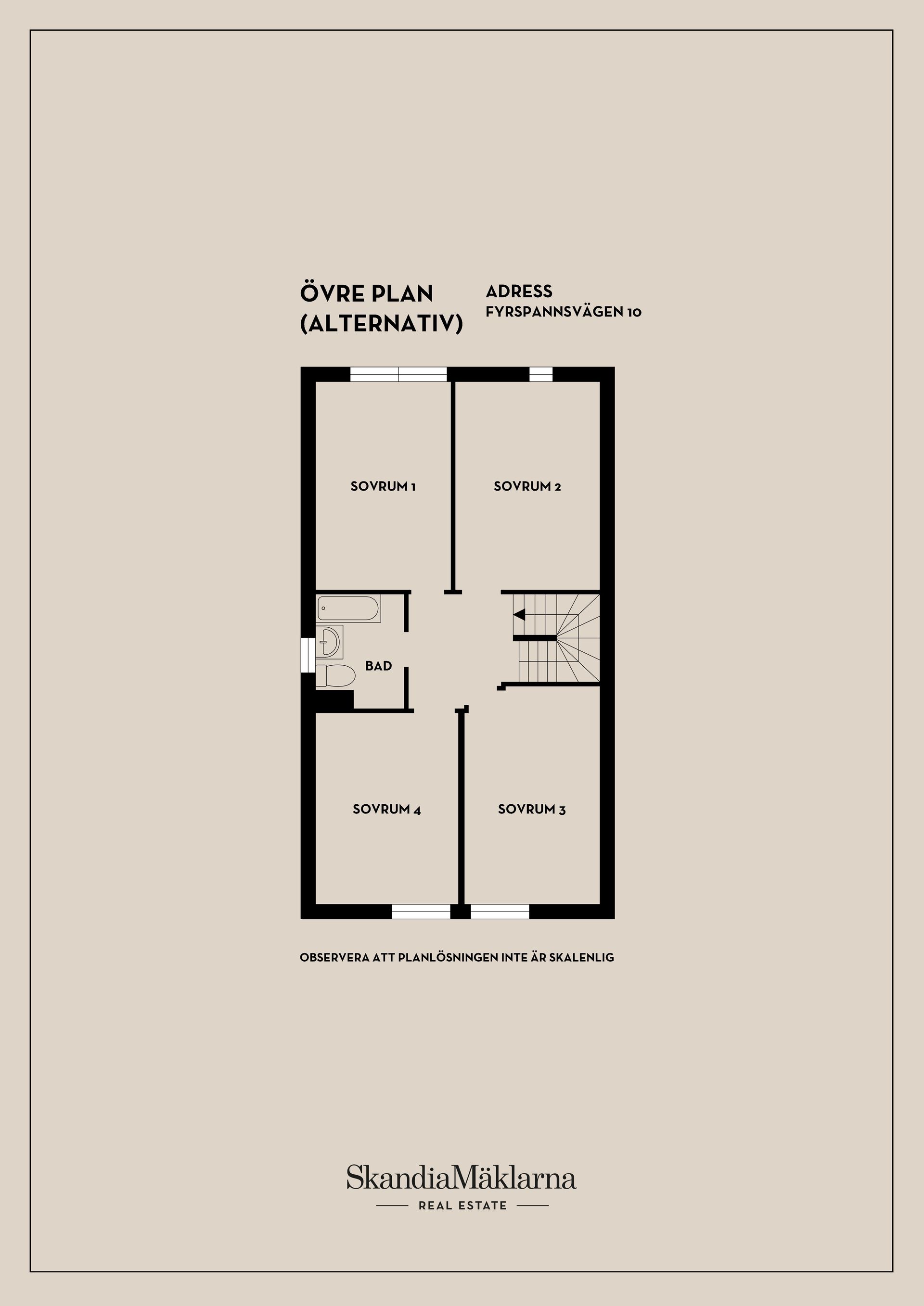 Radhus, Fyrspannsvägen 10, Jarlaberg, Nacka
