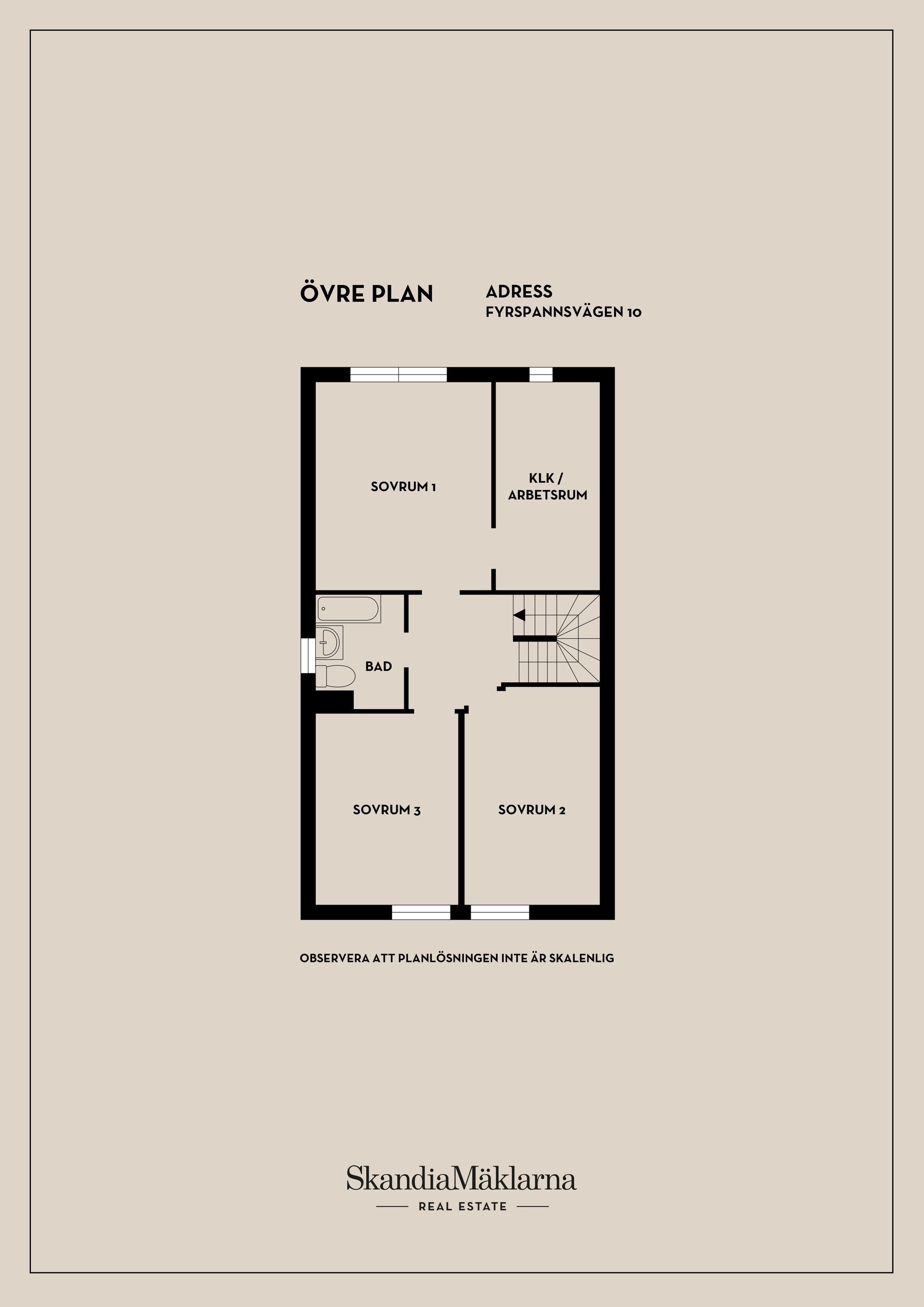 Radhus, Fyrspannsvägen 10, Jarlaberg, Nacka