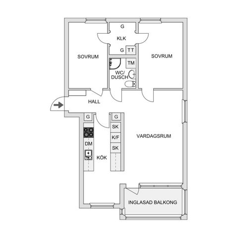 Bostadsrätt, Trandaredsgatan 31, Trandared, Borås