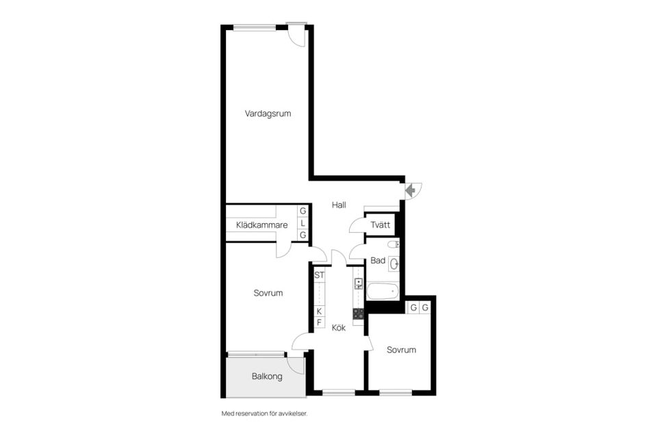 Bostadsrätt, Storgatan 58A, Centralt - Väst på stan, Sundsvall