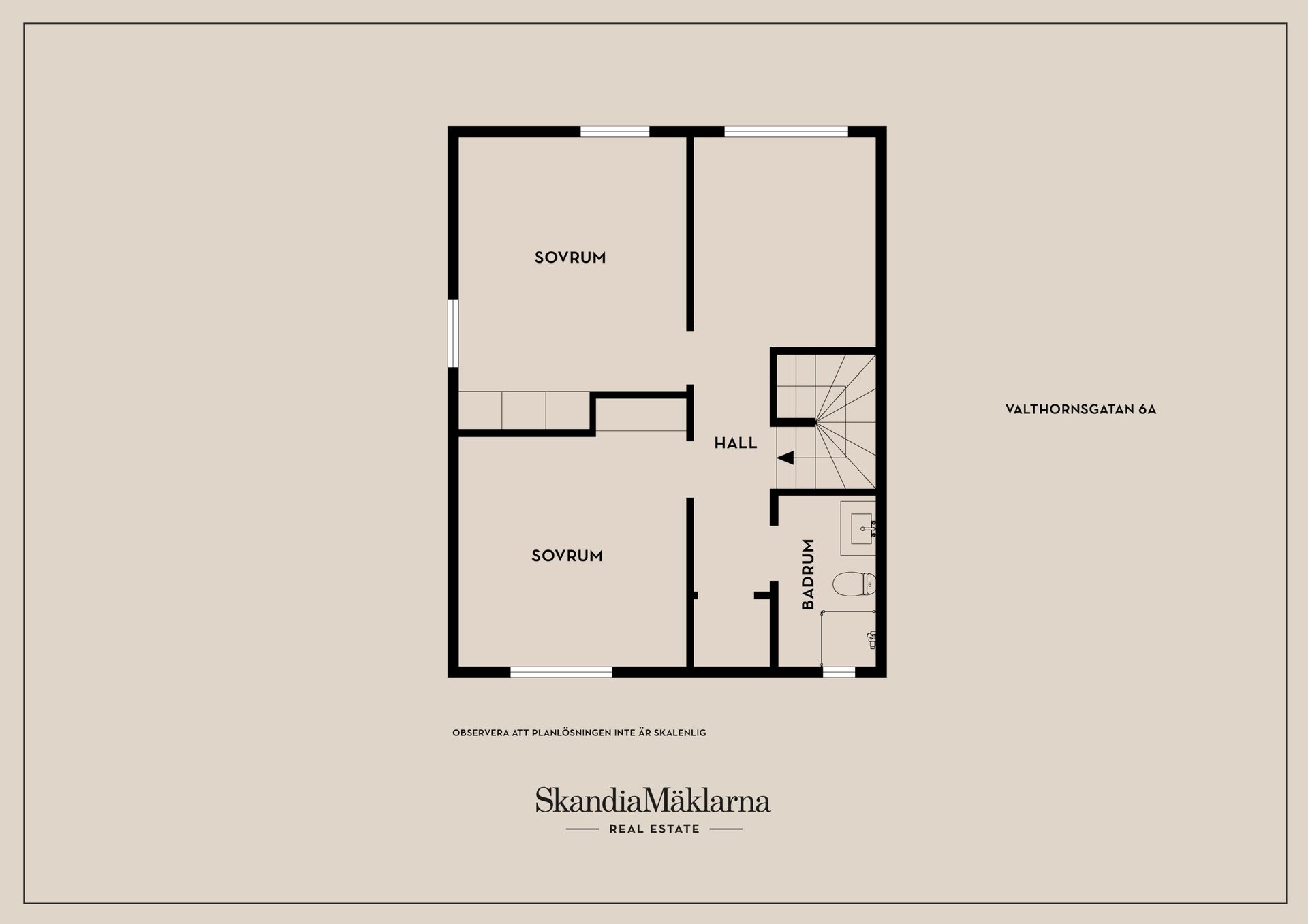 Radhus, Valthornsgatan 6A, Hestra, Borås
