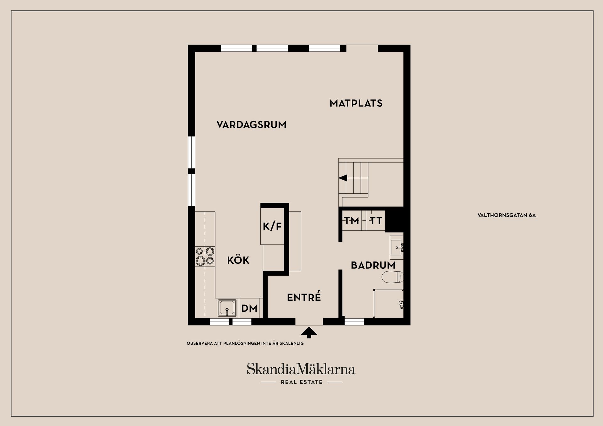 Radhus, Valthornsgatan 6A, Hestra, Borås