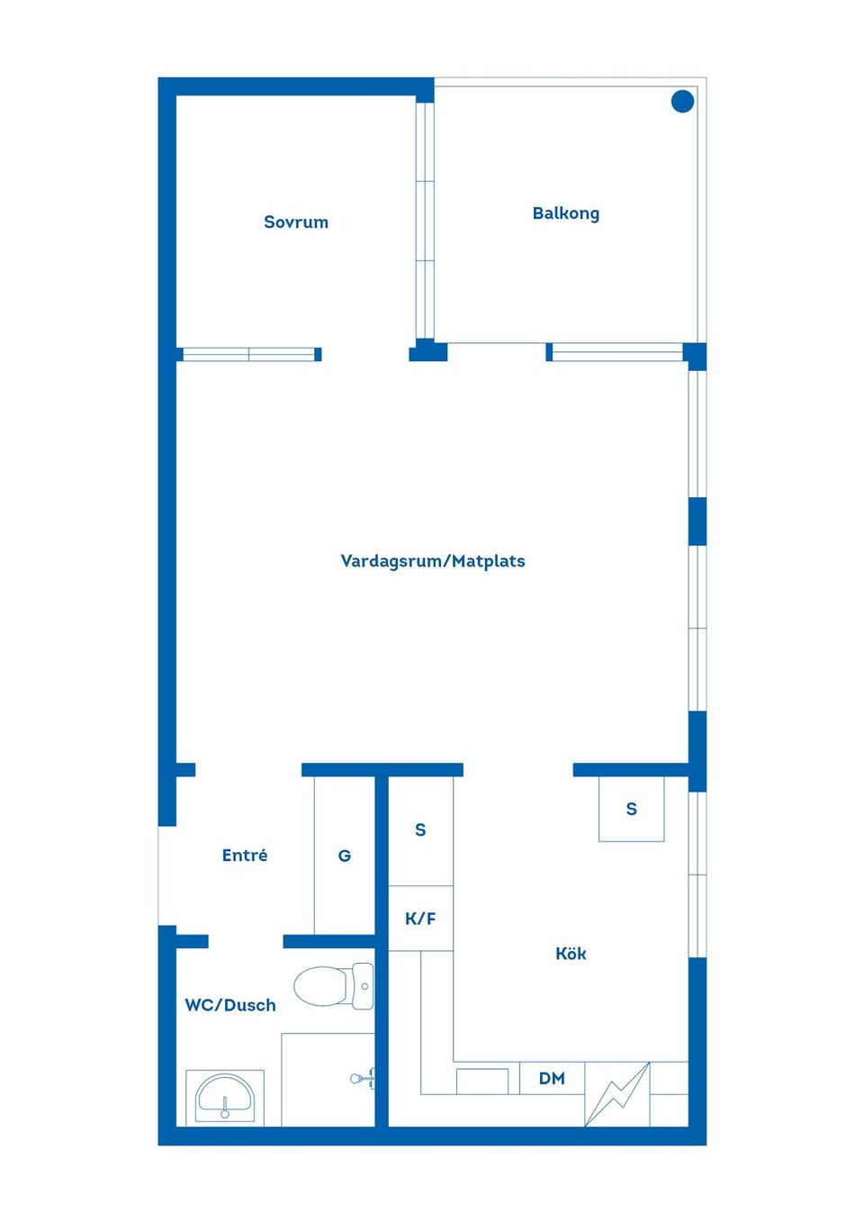 Bostadsrätt, Brunnsgatan 58A, Söder, Gävle