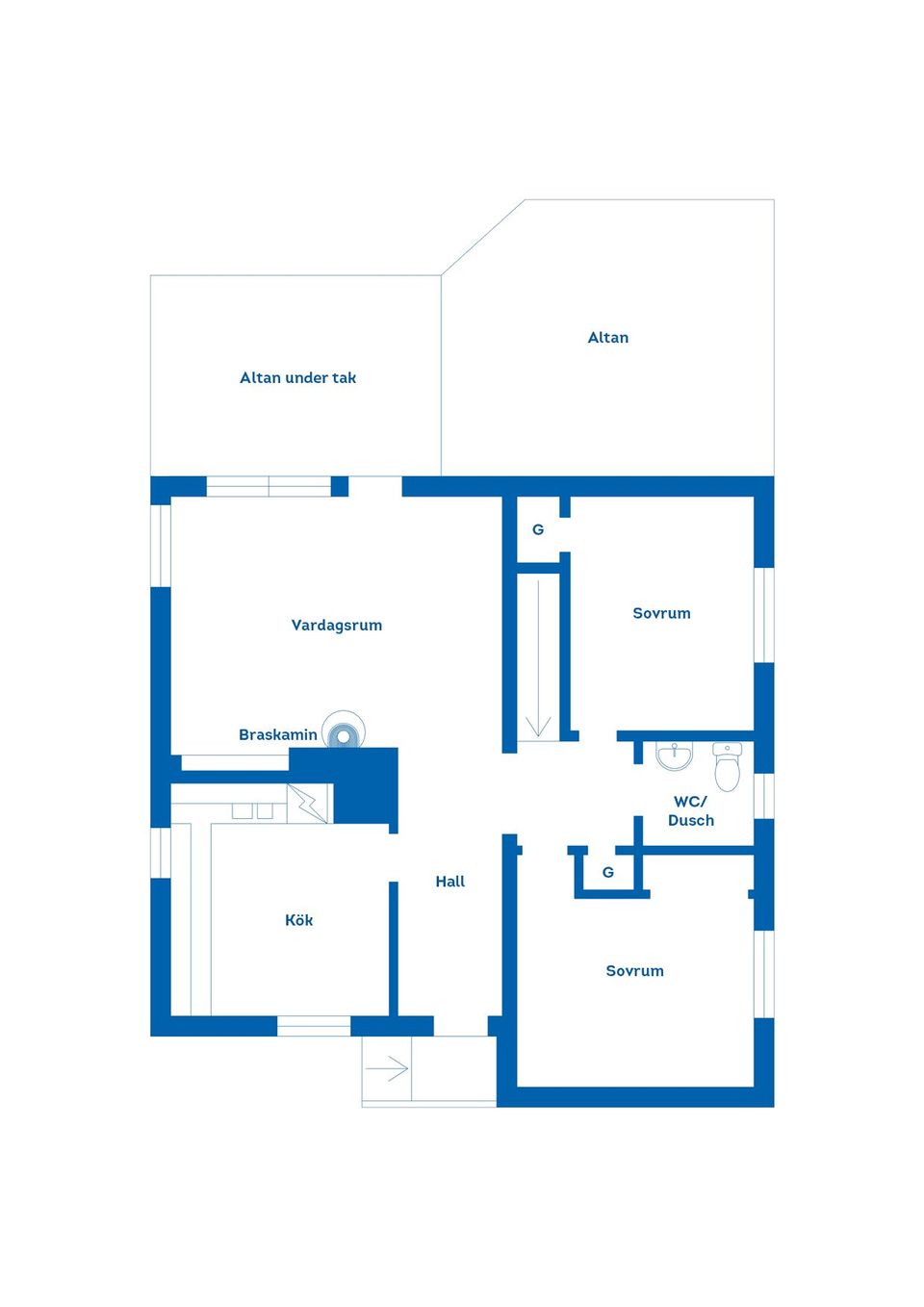 Villa, Myråsvägen 7A, Valbo, Gävle