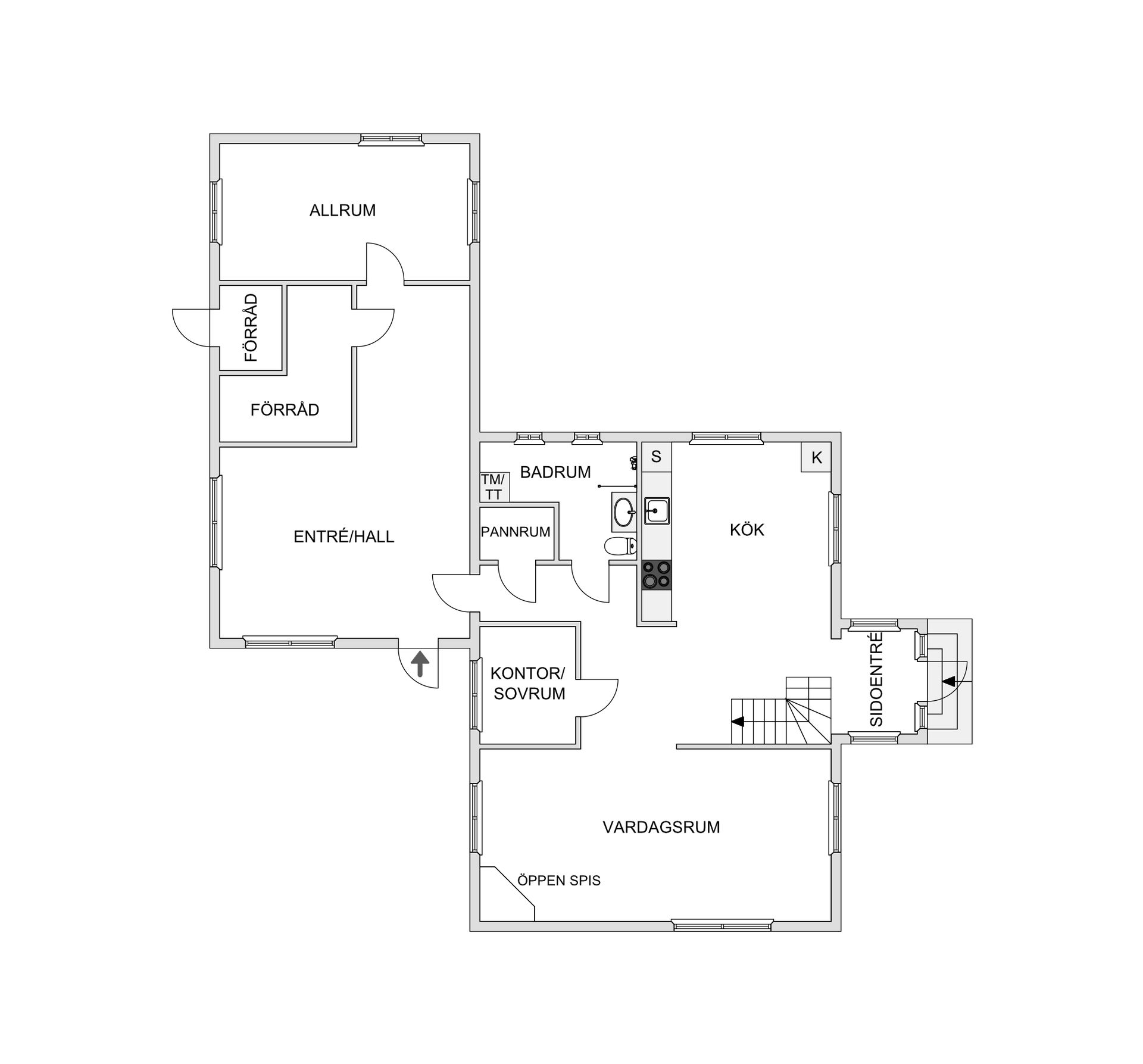 Villa, Ugglegränd 4, Näsbyn, Kalix
