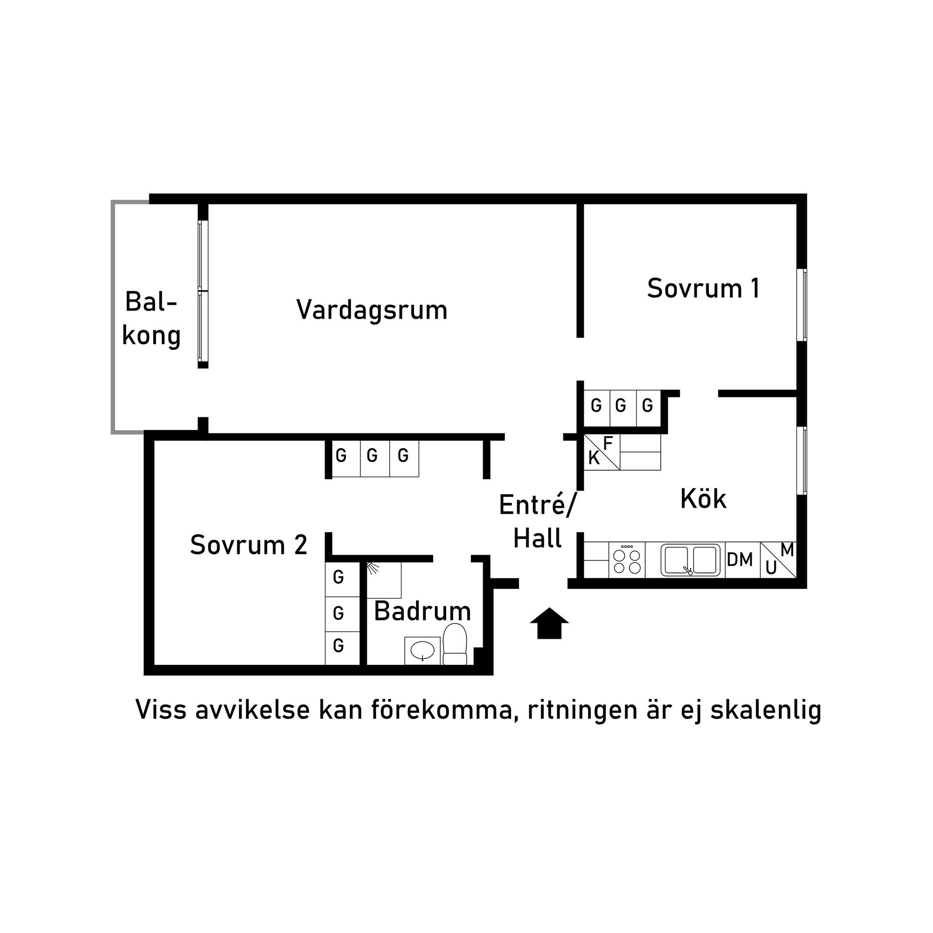 Bostadsrätt, Hantverksgränd 3B, Centrum, Varberg