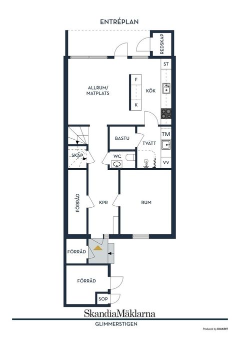 Radhus, Glimmerstigen 23, Lillsjön - Kungsängen, Upplands-Bro