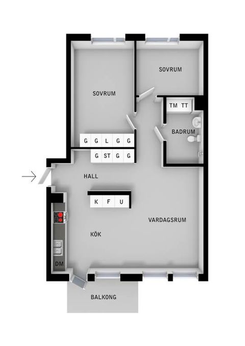 Bostadsrätt, Vantörsvägen 276, Fruängen / Nya Fruängen, Stockholm