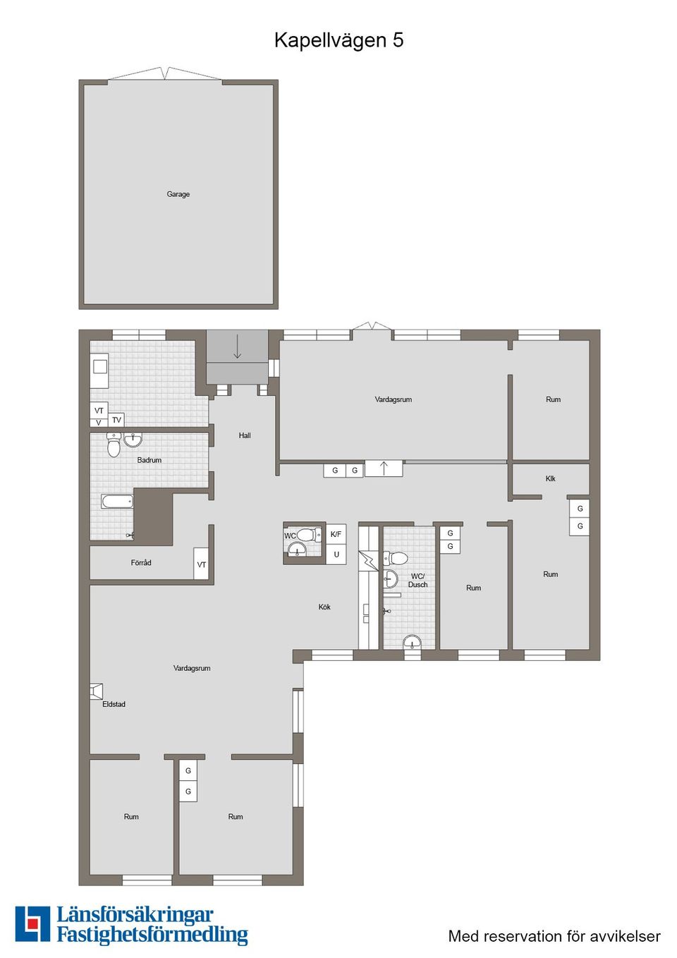 Villa, Kapellvägen 5, Centrum, Enköping