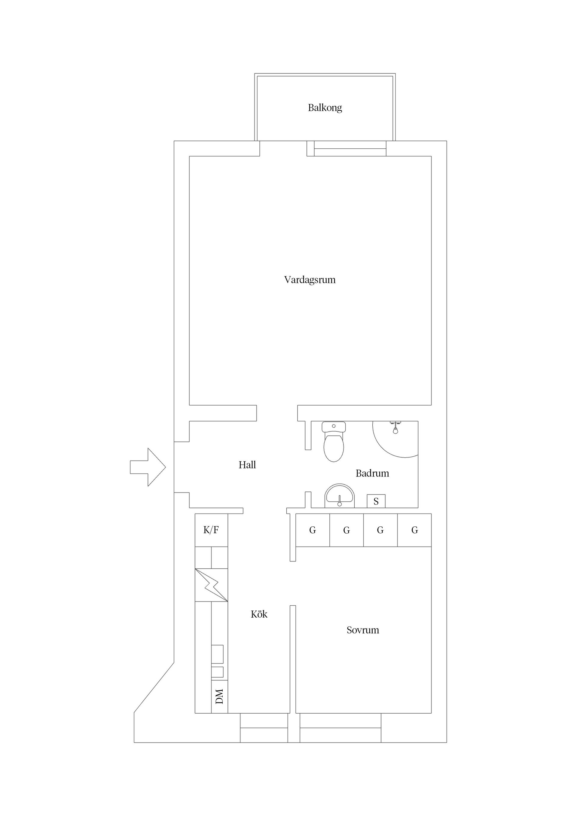 Bostadsrätt, Ståthållaregatan 32B, Södra området, Kalmar