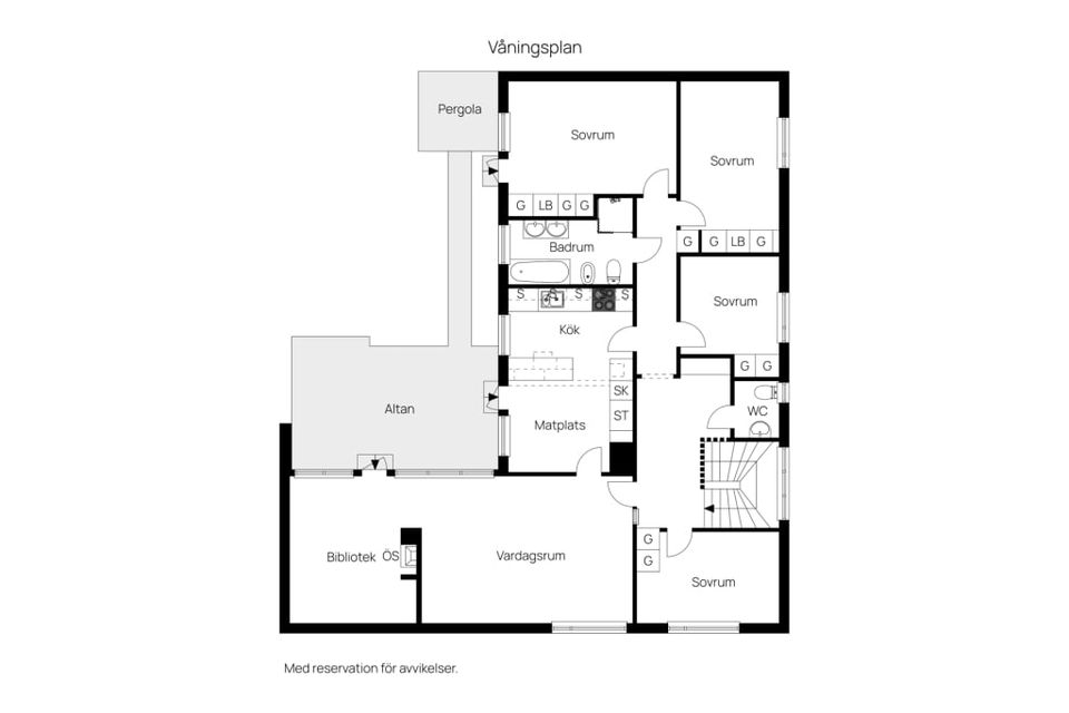 Villa, Alpvägen 13, Västra Jakobsberg, Järfälla